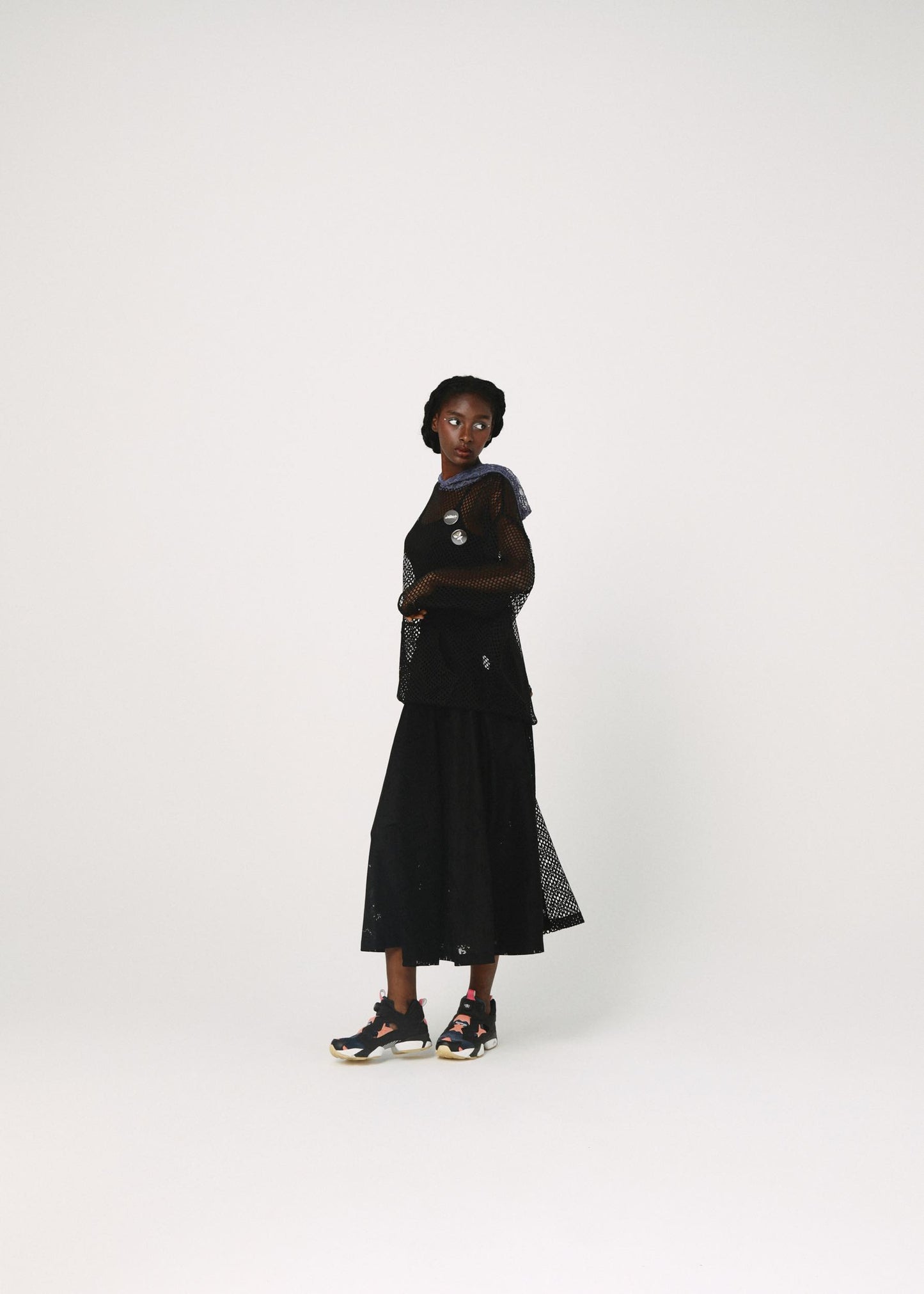 BEDSIDEDRAMA / Dancing Lace Culottes - BLACK