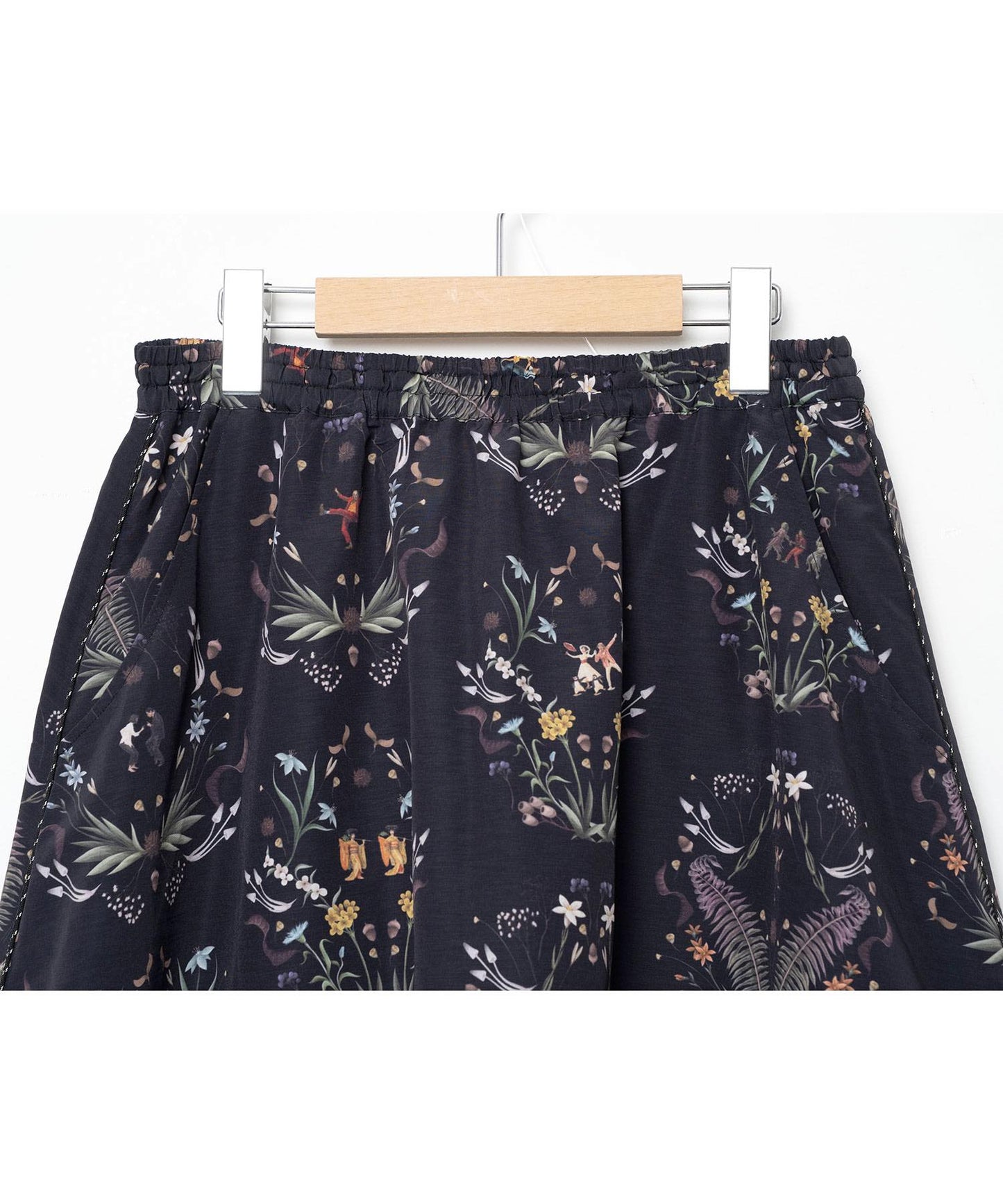 BEDSIDEDRAMA / Dance In The Garden Wide Pants - BLACK