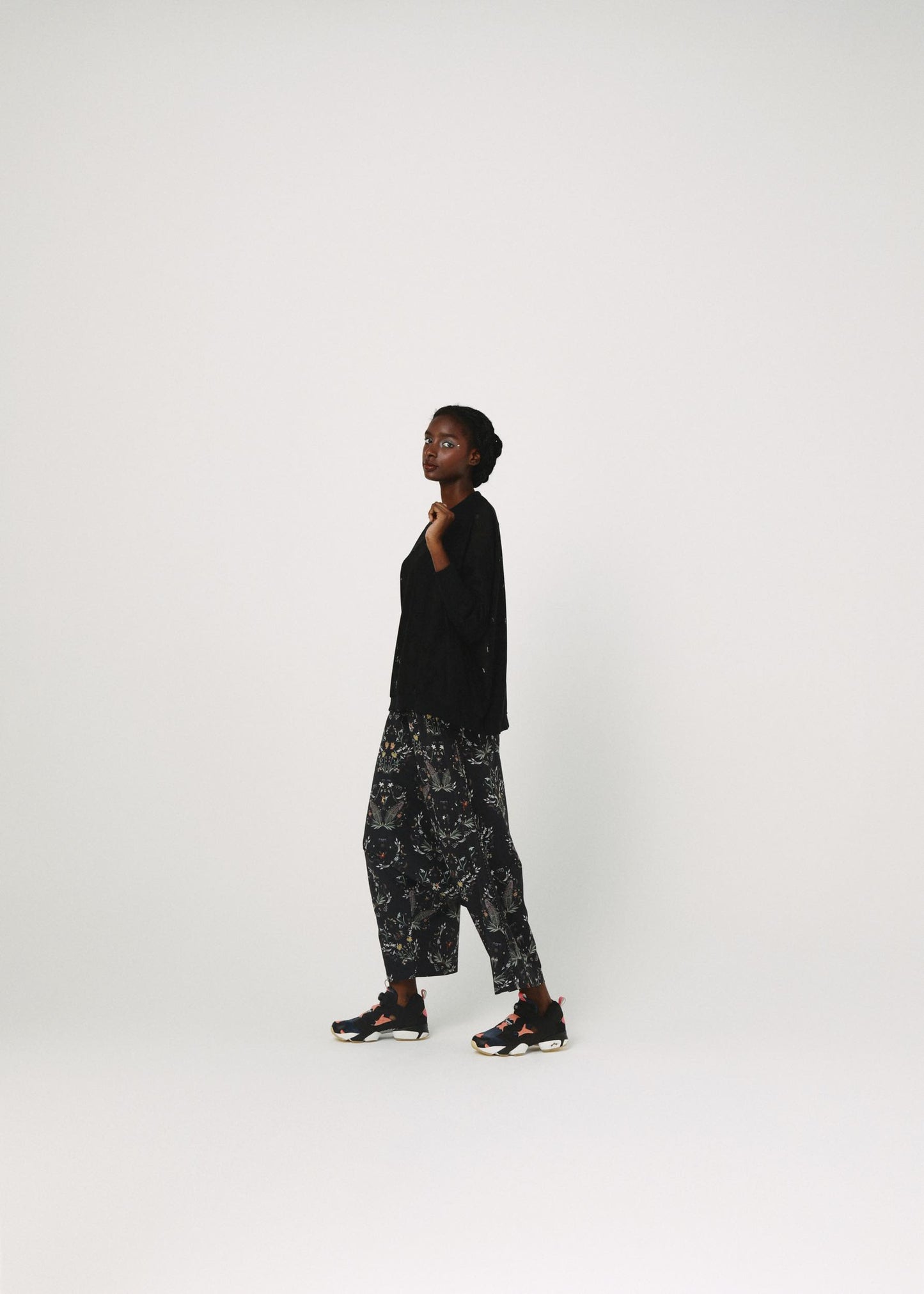BEDSIDEDRAMA / Dance In The Garden Wide Pants - BLACK