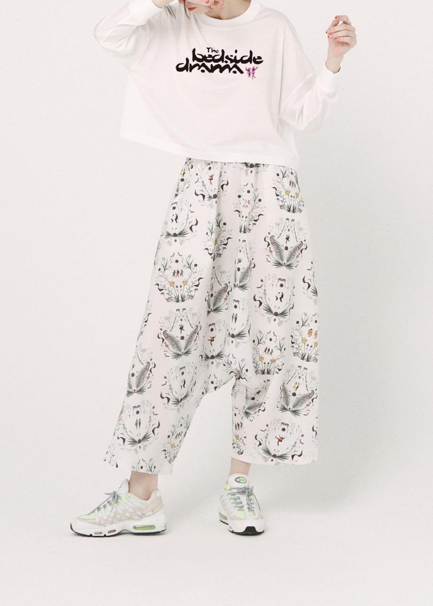 BEDSIDEDRAMA / Dance In The Garden Wide Pants - NATURAL