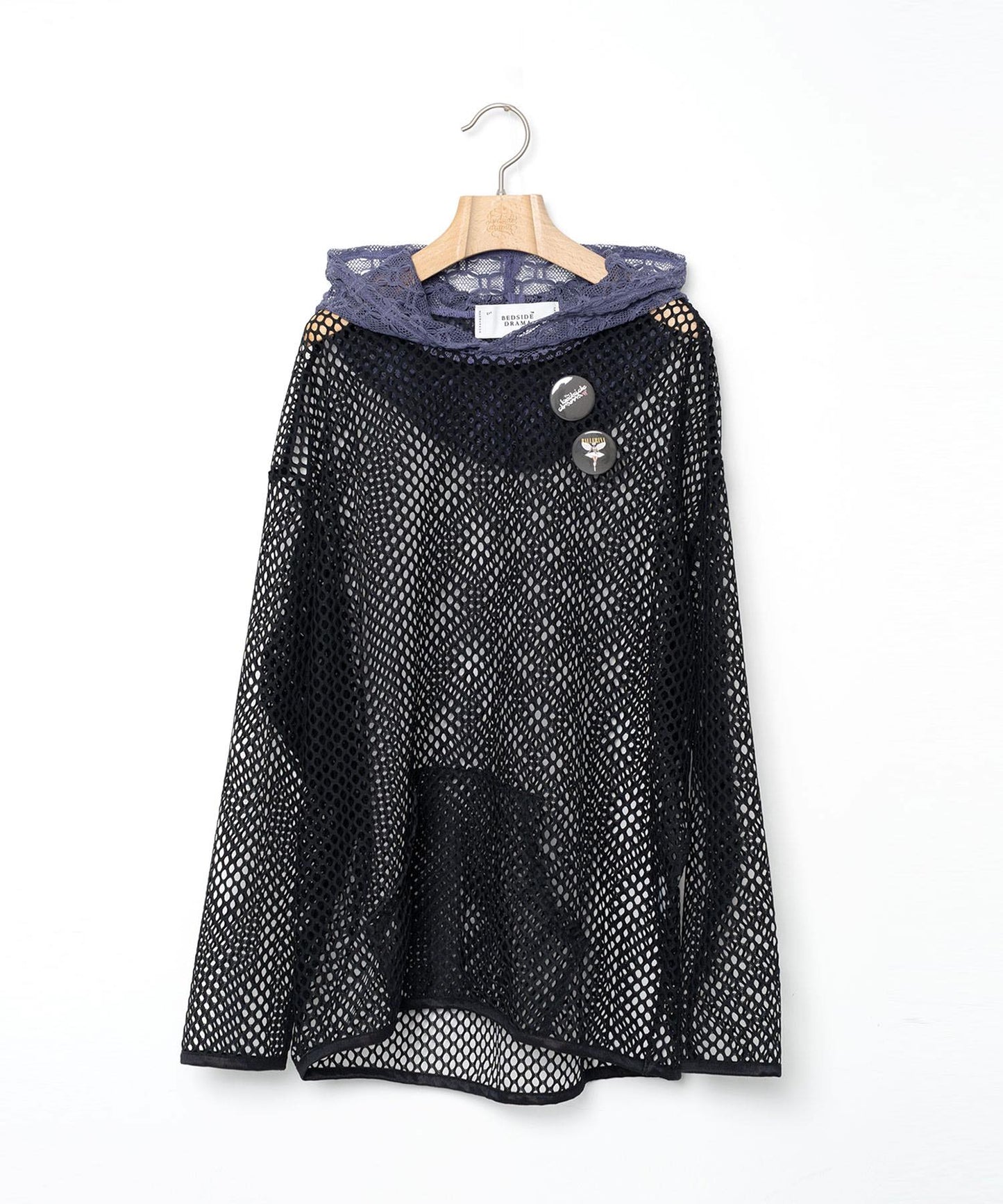 BEDSIDEDRAMA / Ultra Mesh Hoodie - BLACK
