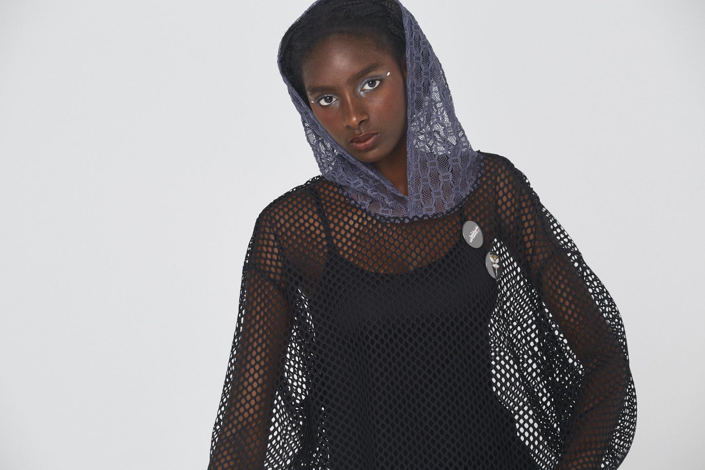 BEDSIDEDRAMA / Ultra Mesh Hoodie - BLACK