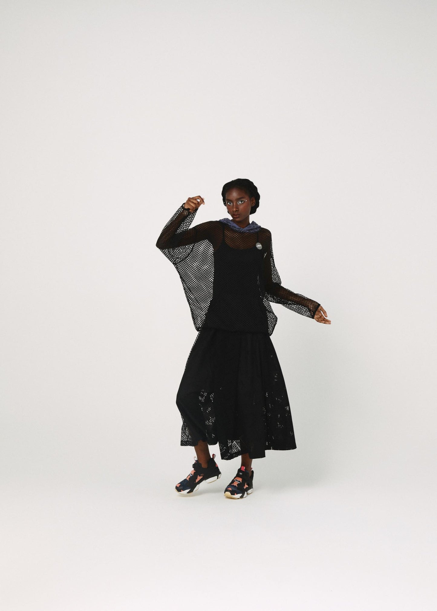 BEDSIDEDRAMA / Ultra Mesh Hoodie - BLACK