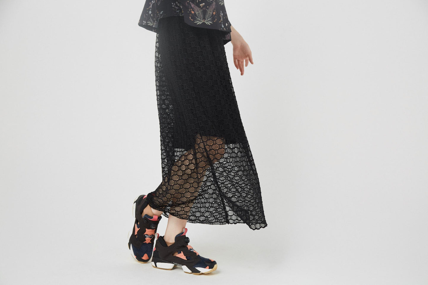 BEDSIDEDRAMA / Ultra Mesh Skirt - BLACK