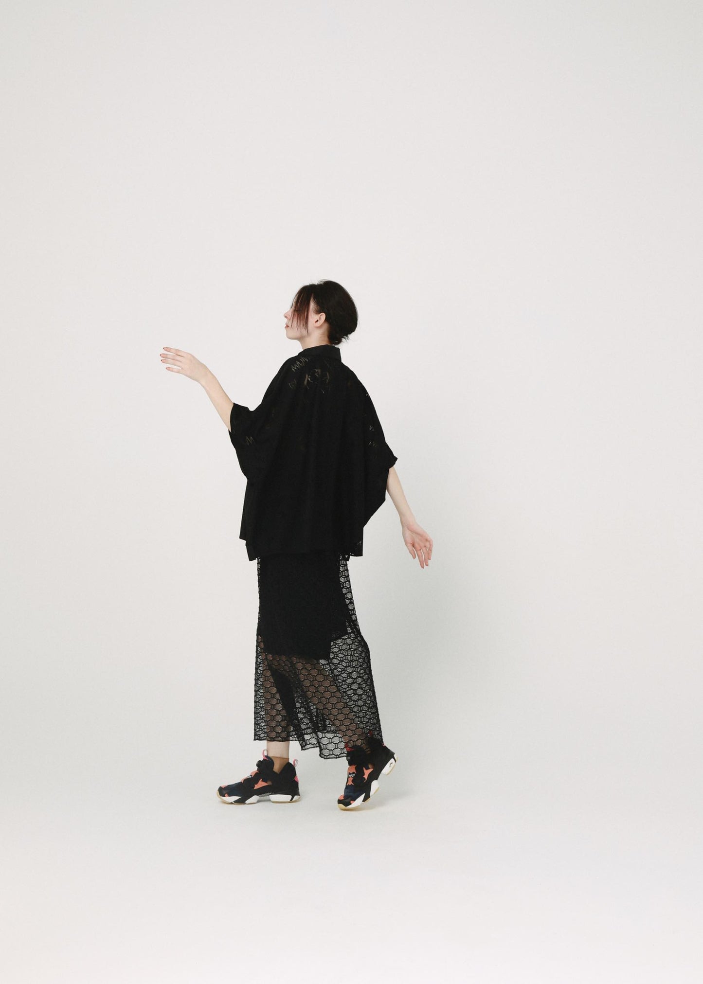 BEDSIDEDRAMA / Ultra Mesh Skirt - BLACK