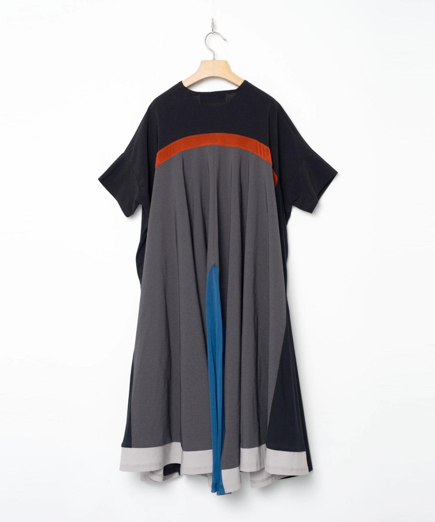 BEDSIDEDRAMA / Draped Maxi Tee Dress - BLACK
