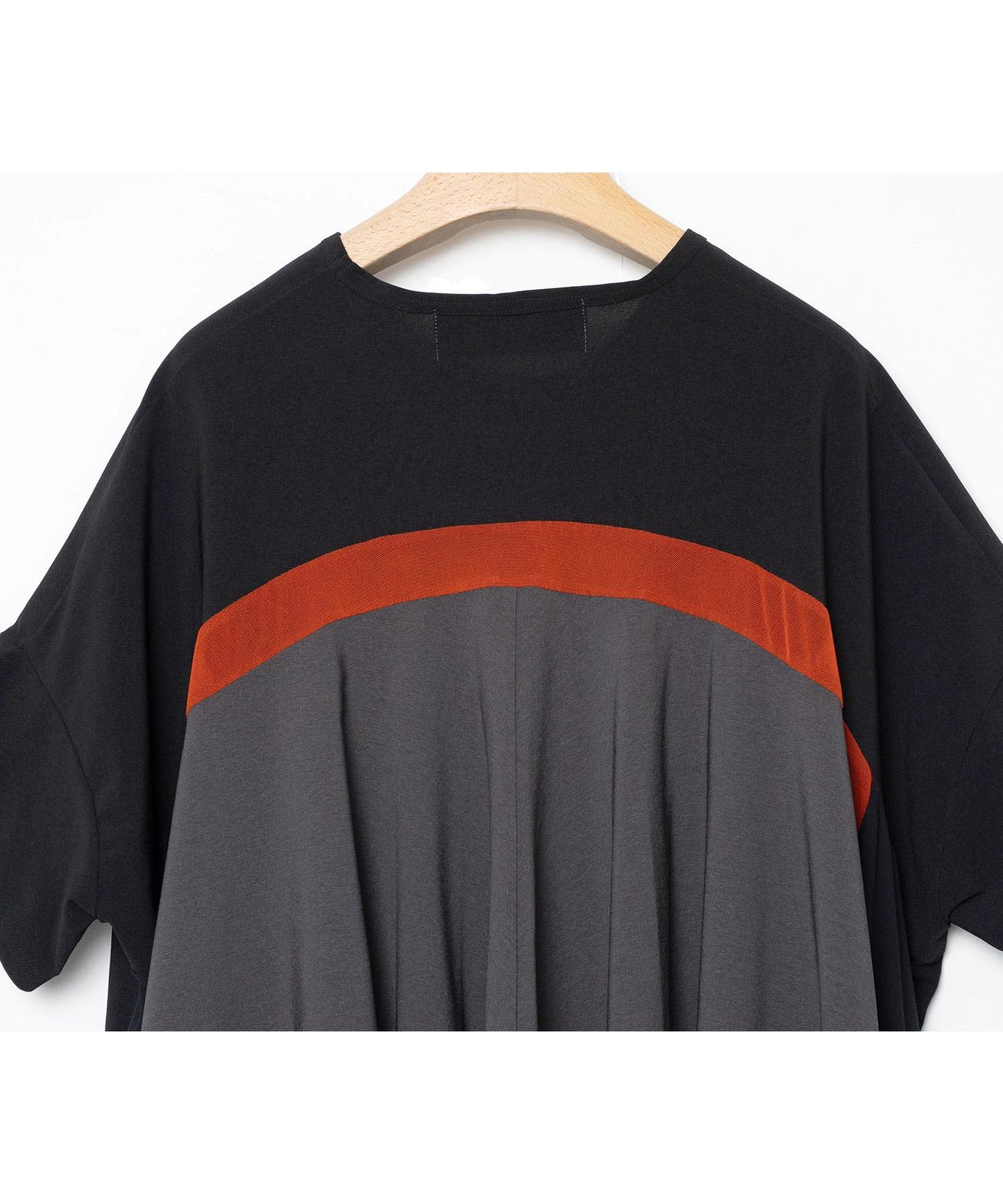 BEDSIDEDRAMA / Draped Maxi Tee Dress - BLACK
