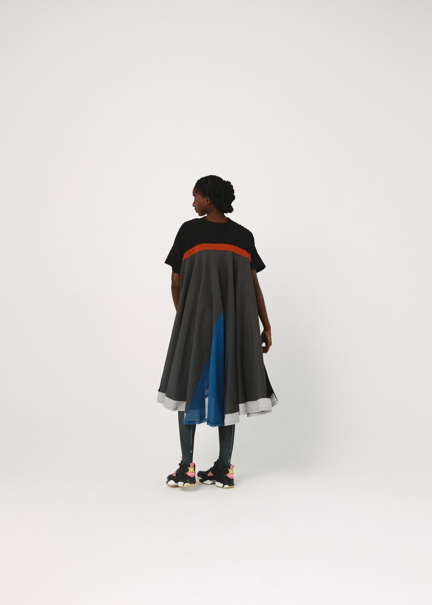 BEDSIDEDRAMA / Draped Maxi Tee Dress - BLACK