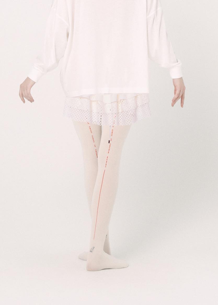 BEDSIDEDRAMA / Spiritual Dance Tights - WHITE