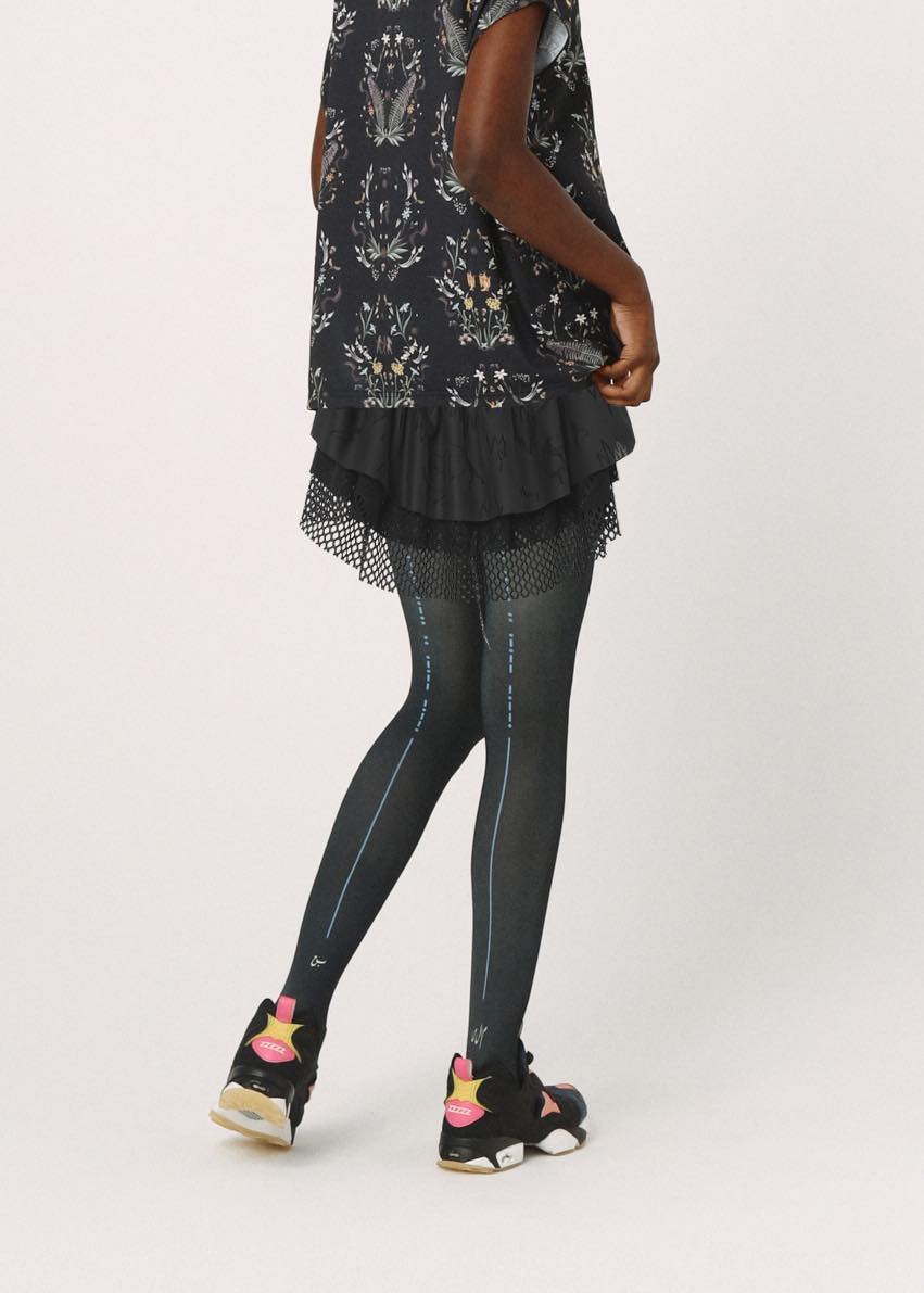 BEDSIDEDRAMA / Spiritual Dance Tights - BLACK