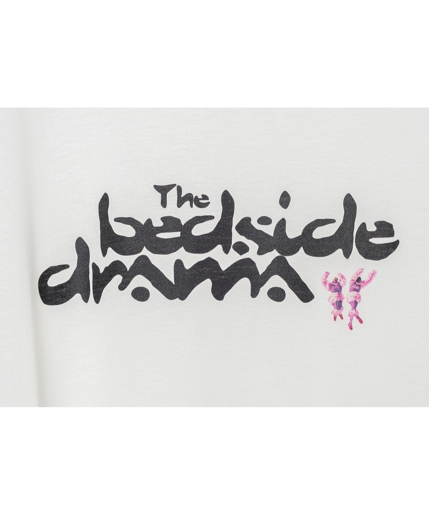 BEDSIDEDRAMA / BEDSIDE SISTERS Flare T-Shirt - WHITE