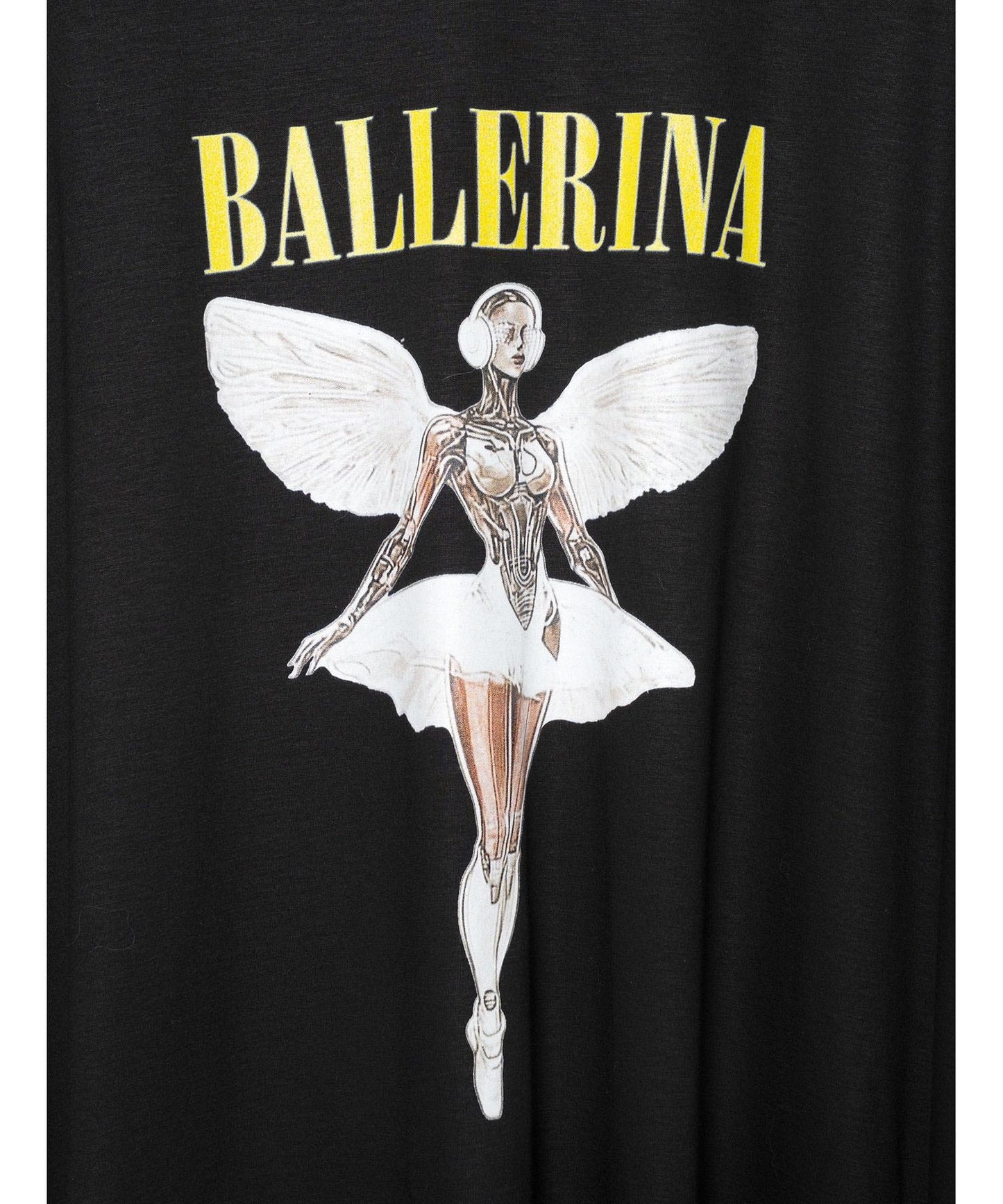 BEDSIDEDRAMA / NEO BALLERINA Wide L/S Tee - BLACK