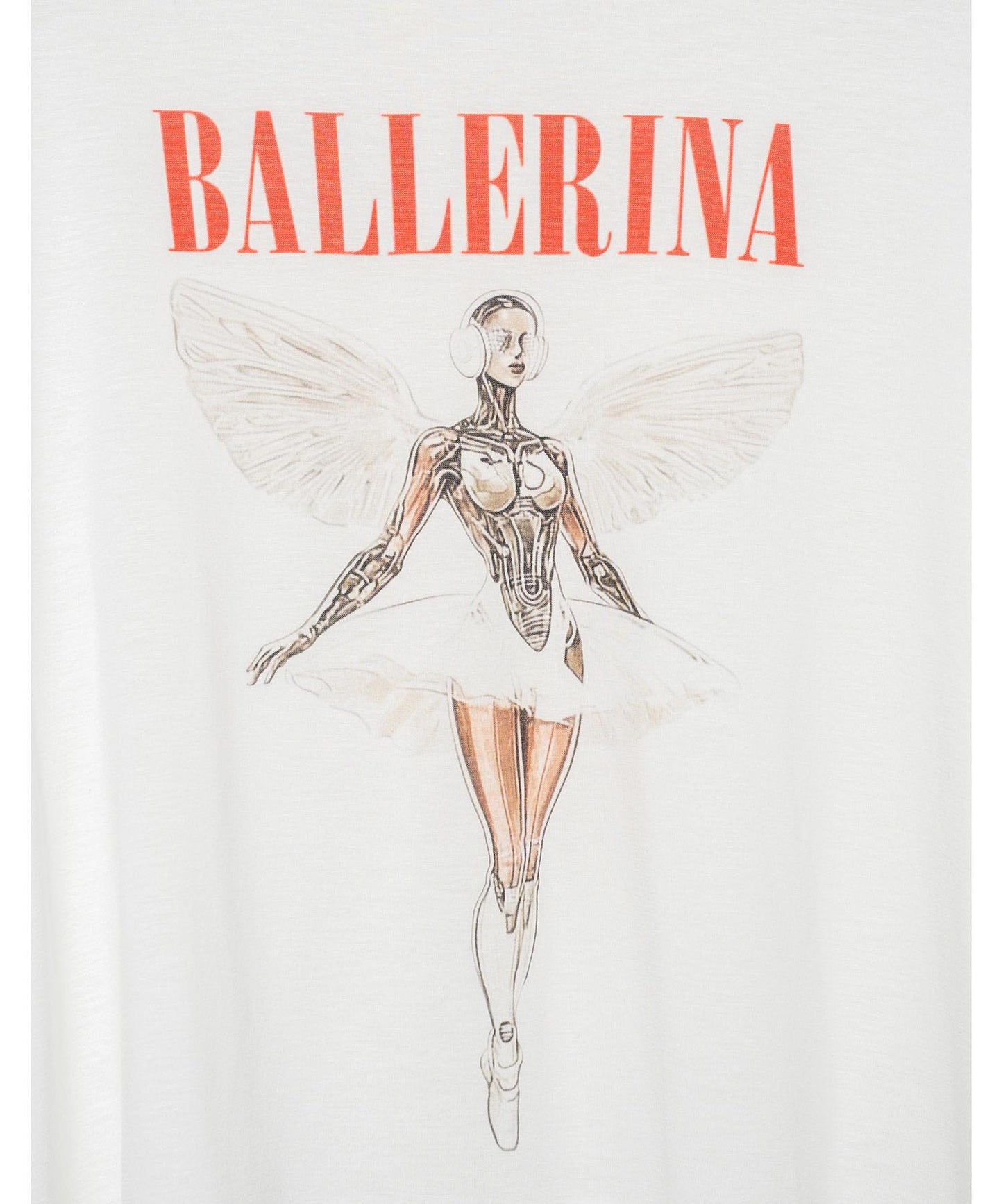 BEDSIDEDRAMA / NEO BALLERINA Wide L/S Tee - WHITE