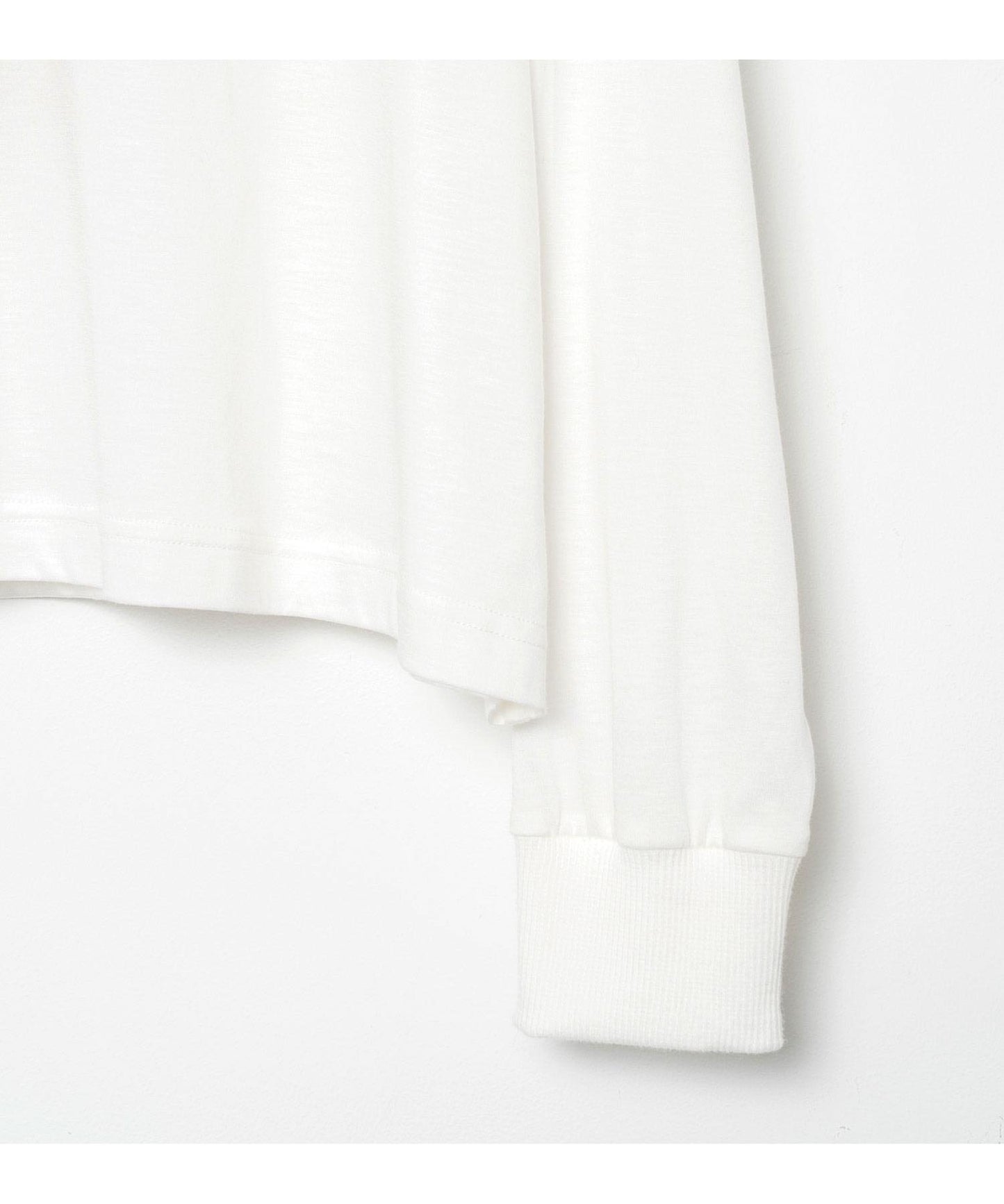 BEDSIDEDRAMA / NEO BALLERINA Wide L/S Tee - WHITE