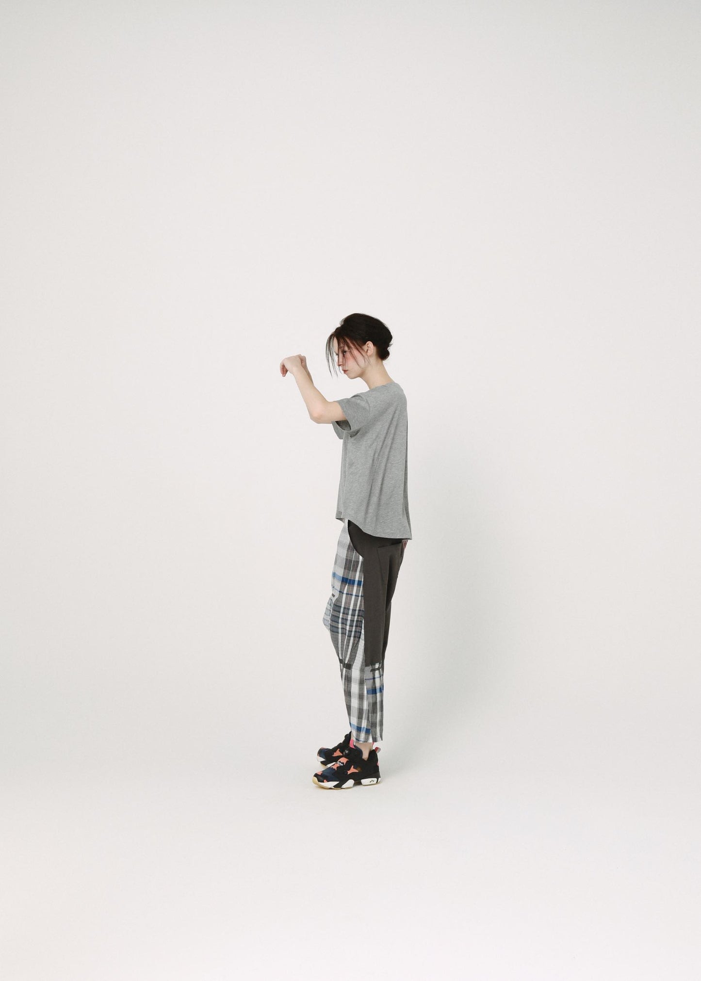 BEDSIDEDRAMA / NEO BALLERINA Flare T-Shirt - GRAY