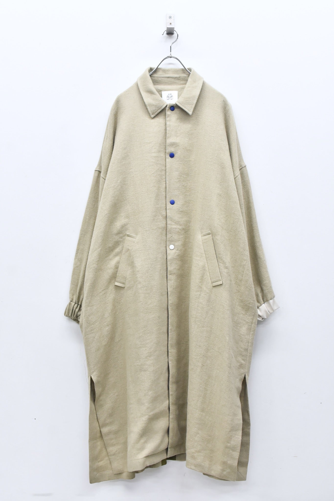 STOF / 先行予約 COLOR MIX LINEN WOOL COAT - G.BEIGE