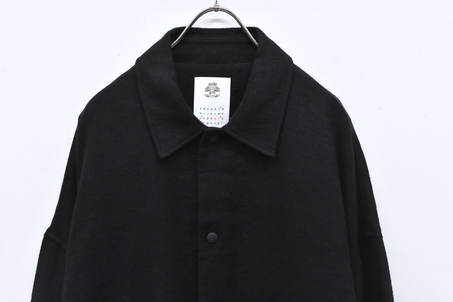 STOF / 先行予約 COLOR MIX LINEN WOOL COAT - BLACK