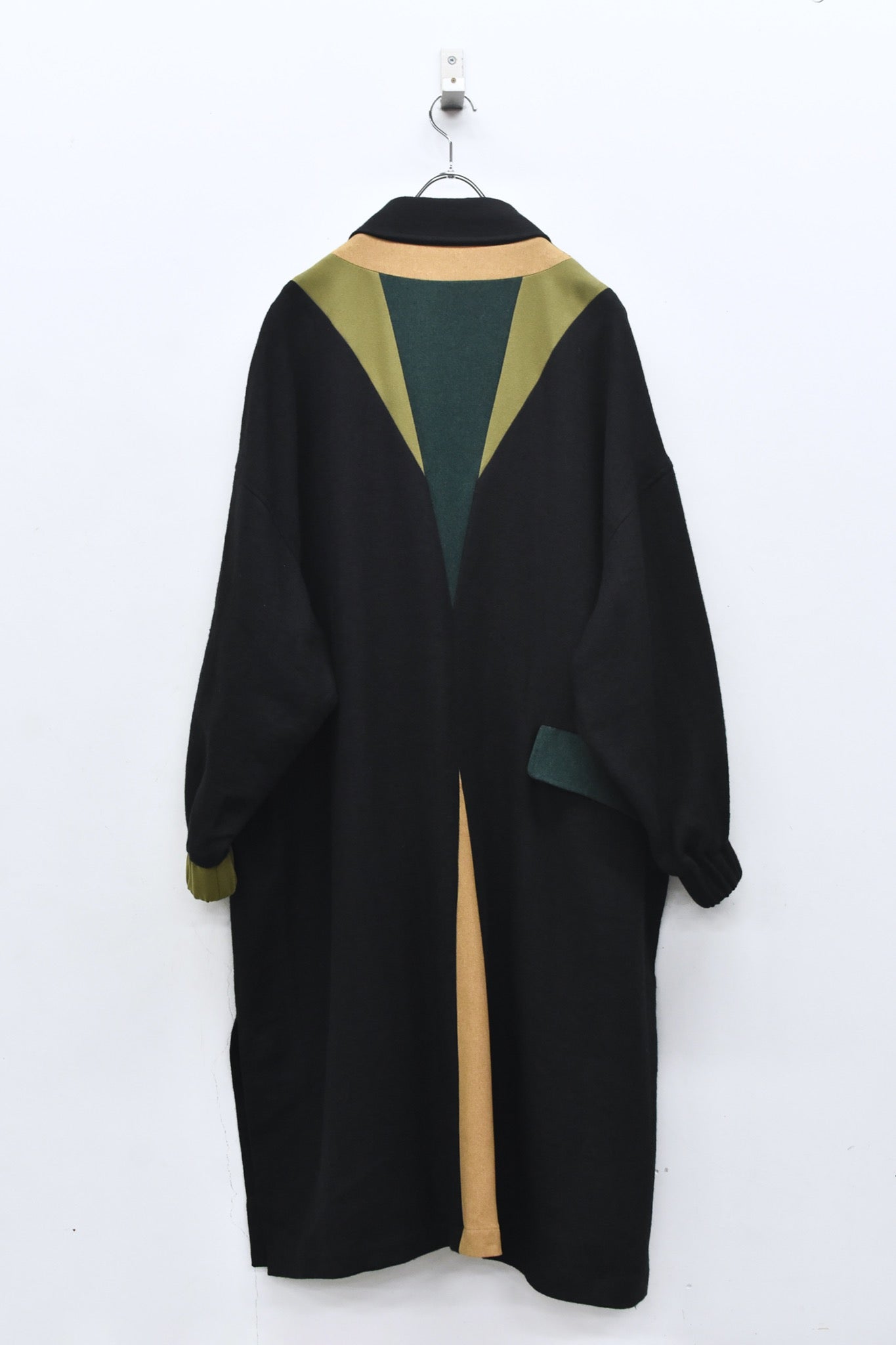 STOF / 先行予約 COLOR MIX LINEN WOOL COAT - BLACK