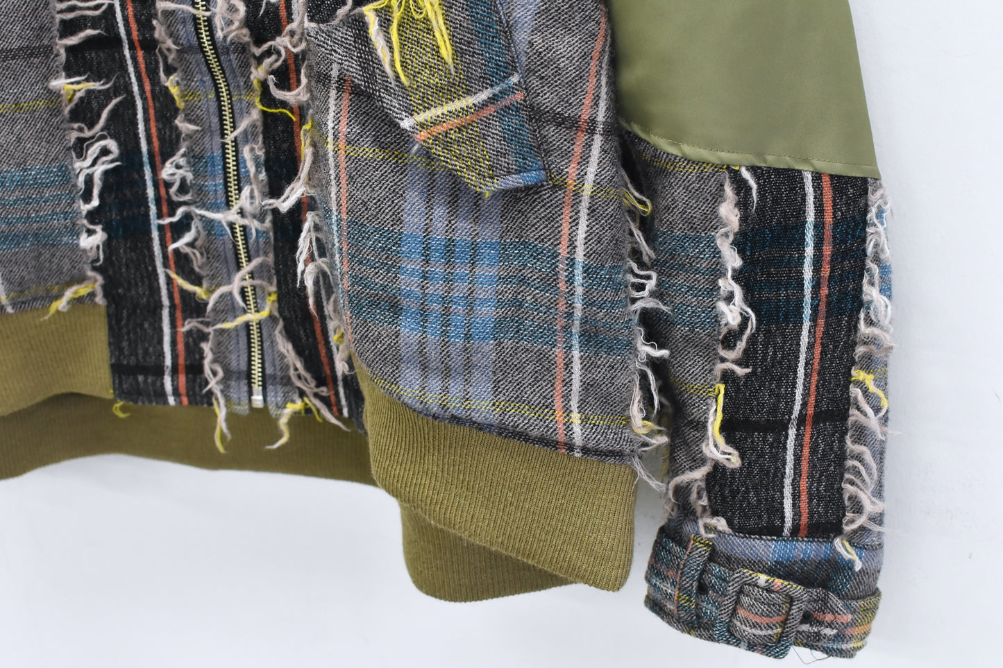STOF / 先行予約 FRINGE WOOL MIX HOODED BLOUSON - BEIGE