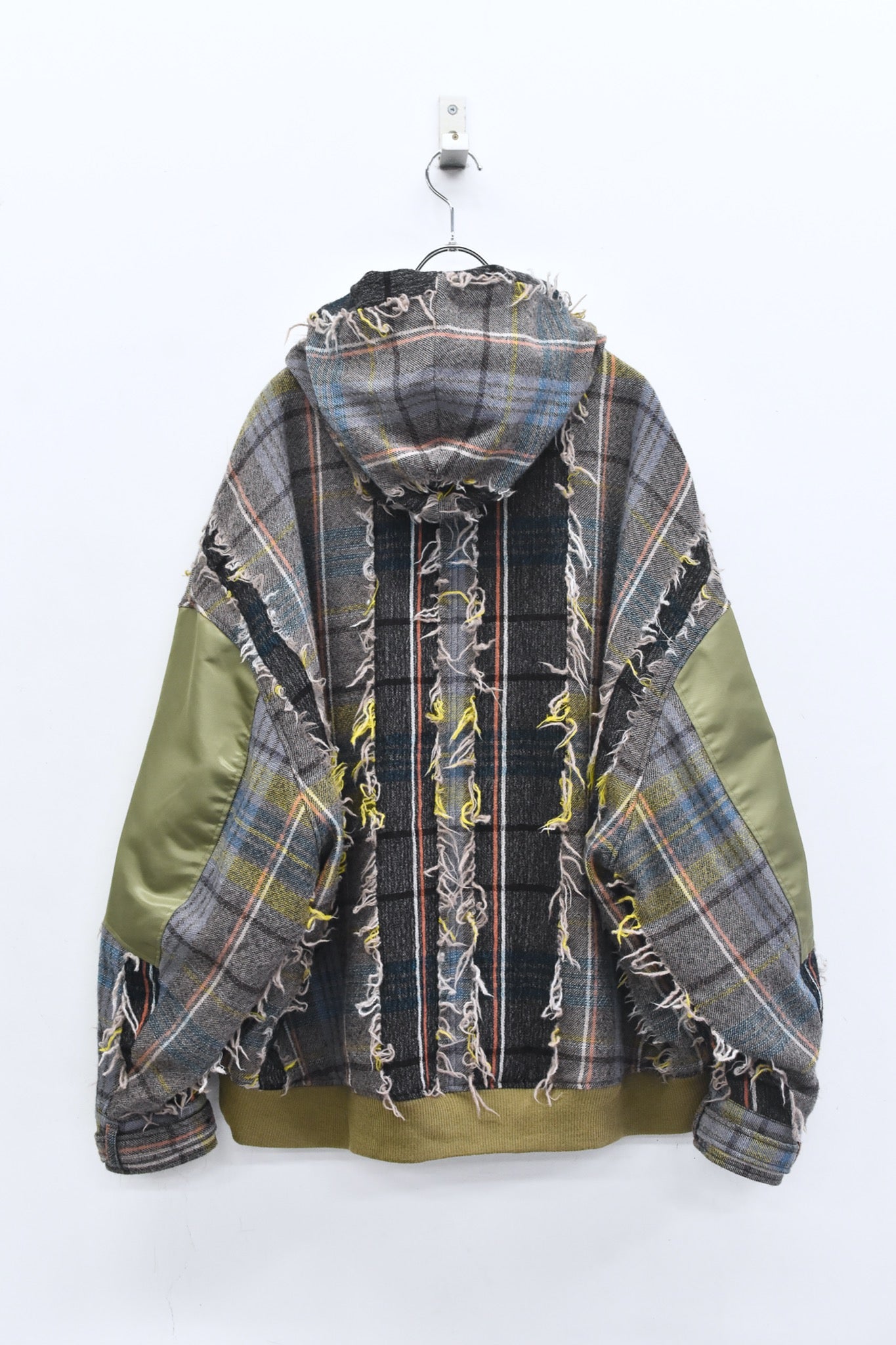 STOF / 先行予約 FRINGE WOOL MIX HOODED BLOUSON - BEIGE