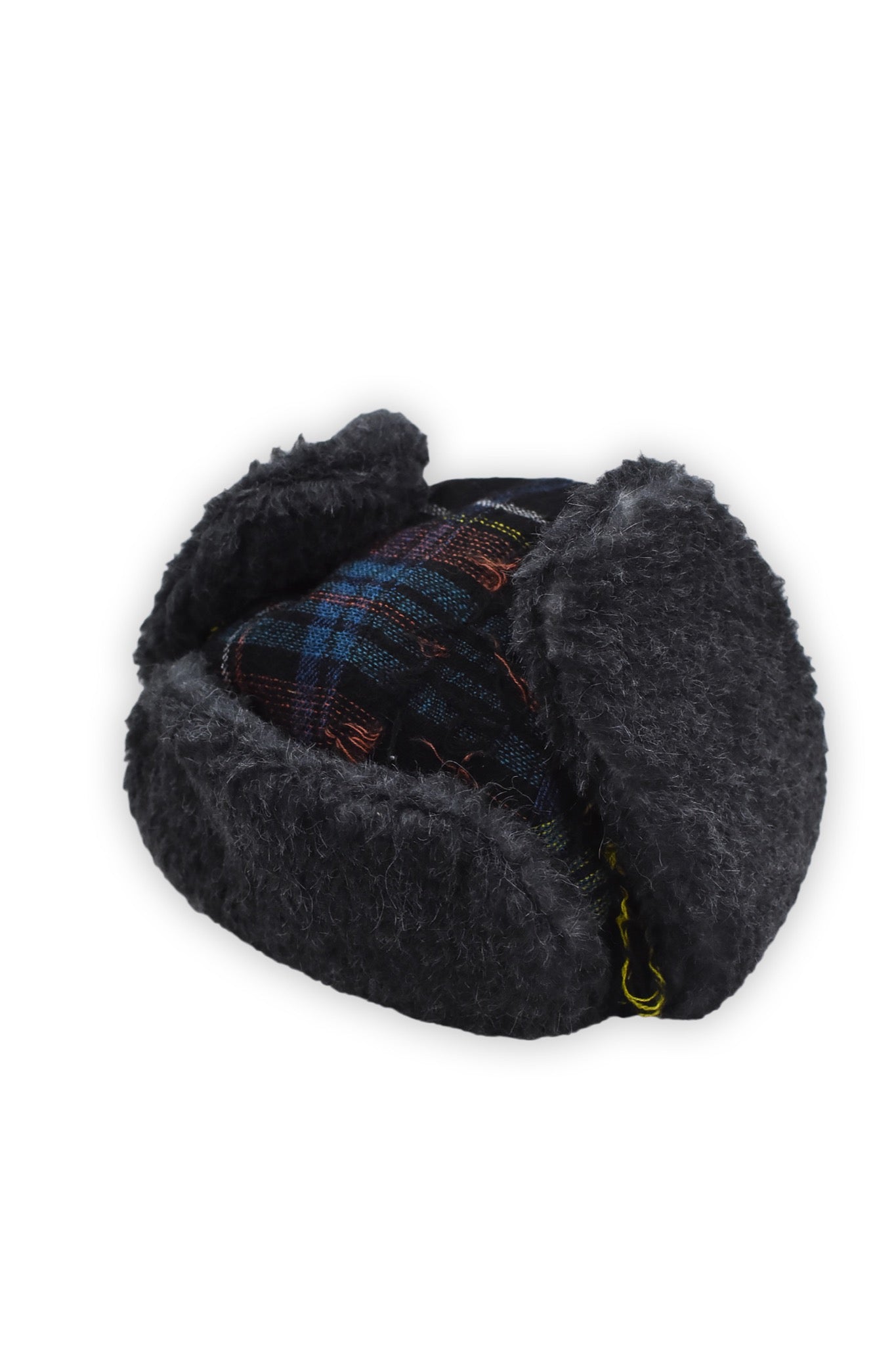 STOF / 先行予約 WOOL CHECK RUSSIAN CAP - BLACK