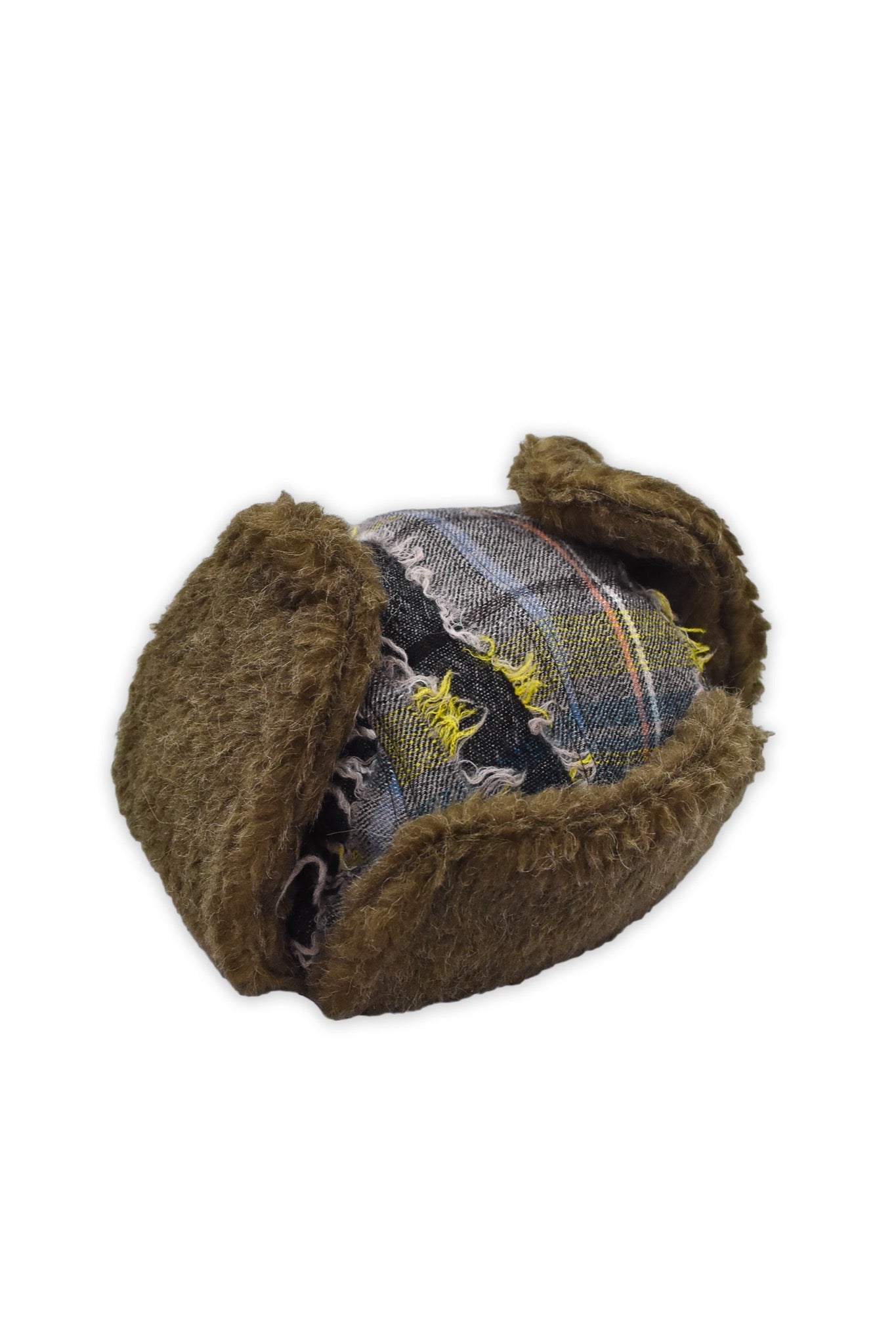 STOF / 先行予約 WOOL CHECK RUSSIAN CAP - BEIGE