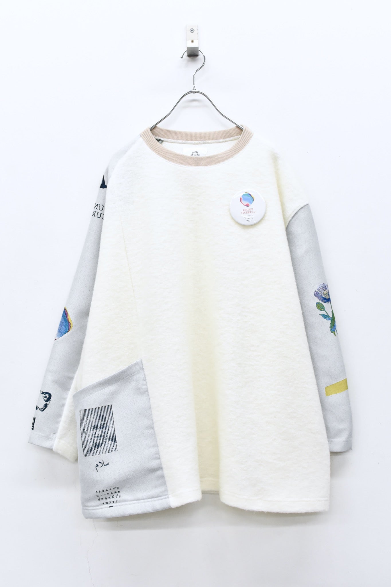 STOF / 先行予約 FLAGMENTS MIX PULLOVER - WHITE
