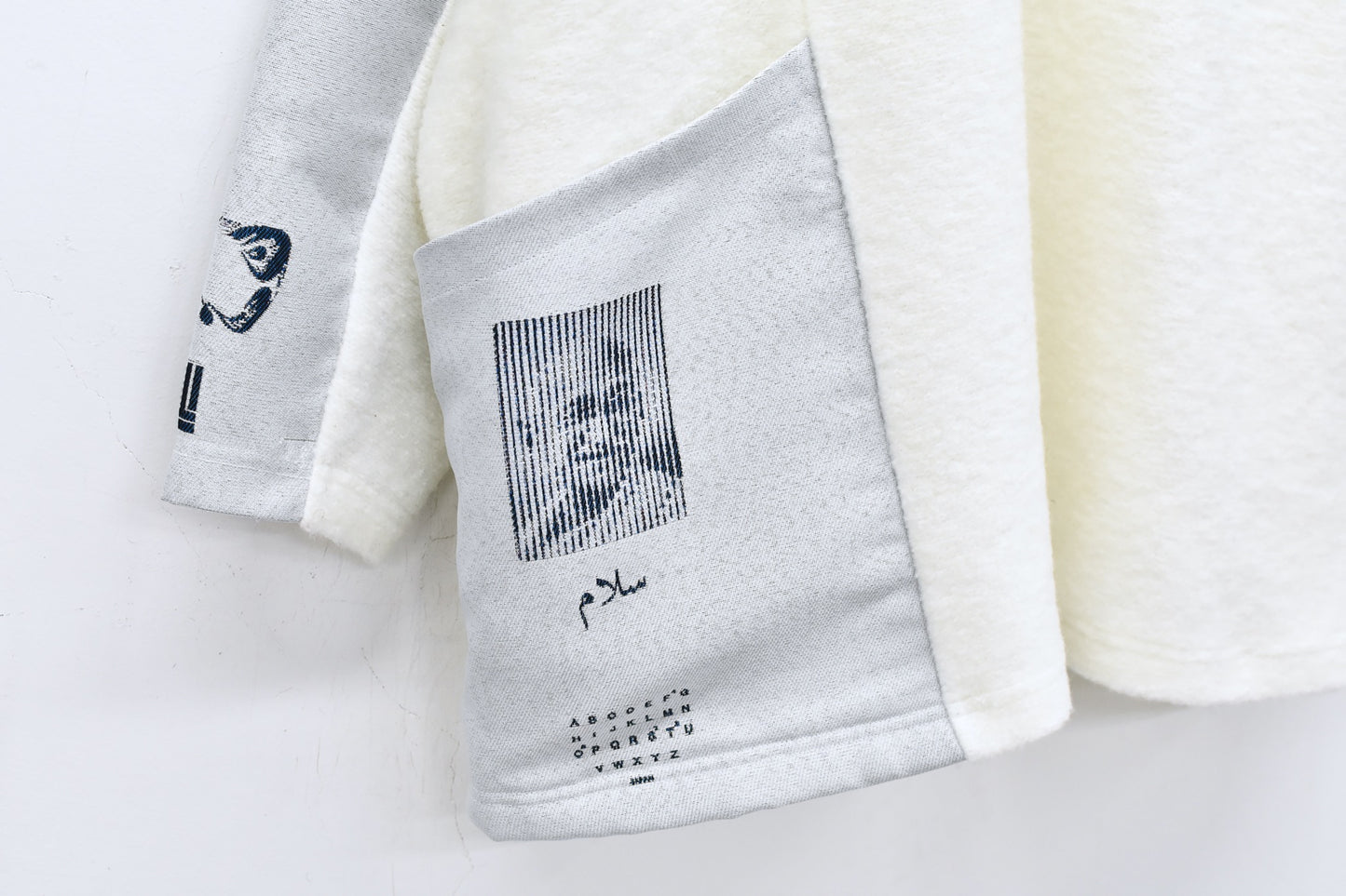 STOF / 先行予約 FLAGMENTS MIX PULLOVER - WHITE
