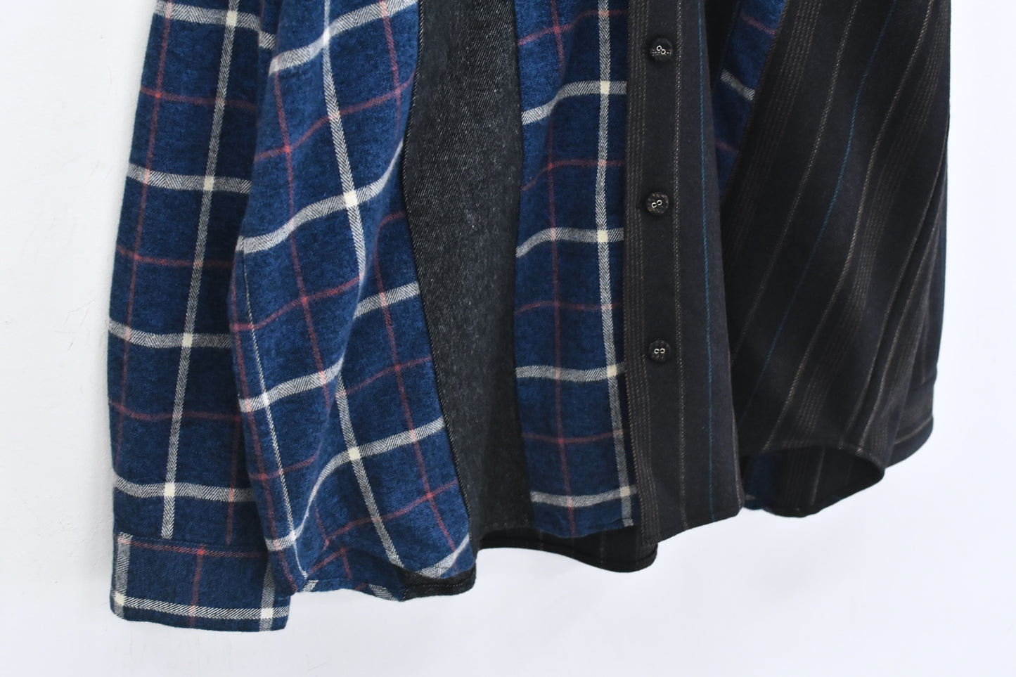 STOF / 先行予約 MIX STRIPE SHIRTS - BLACK