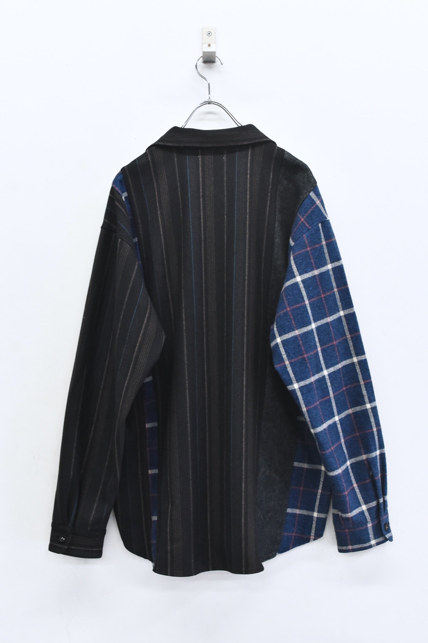 STOF / 先行予約 MIX STRIPE SHIRTS - BLACK