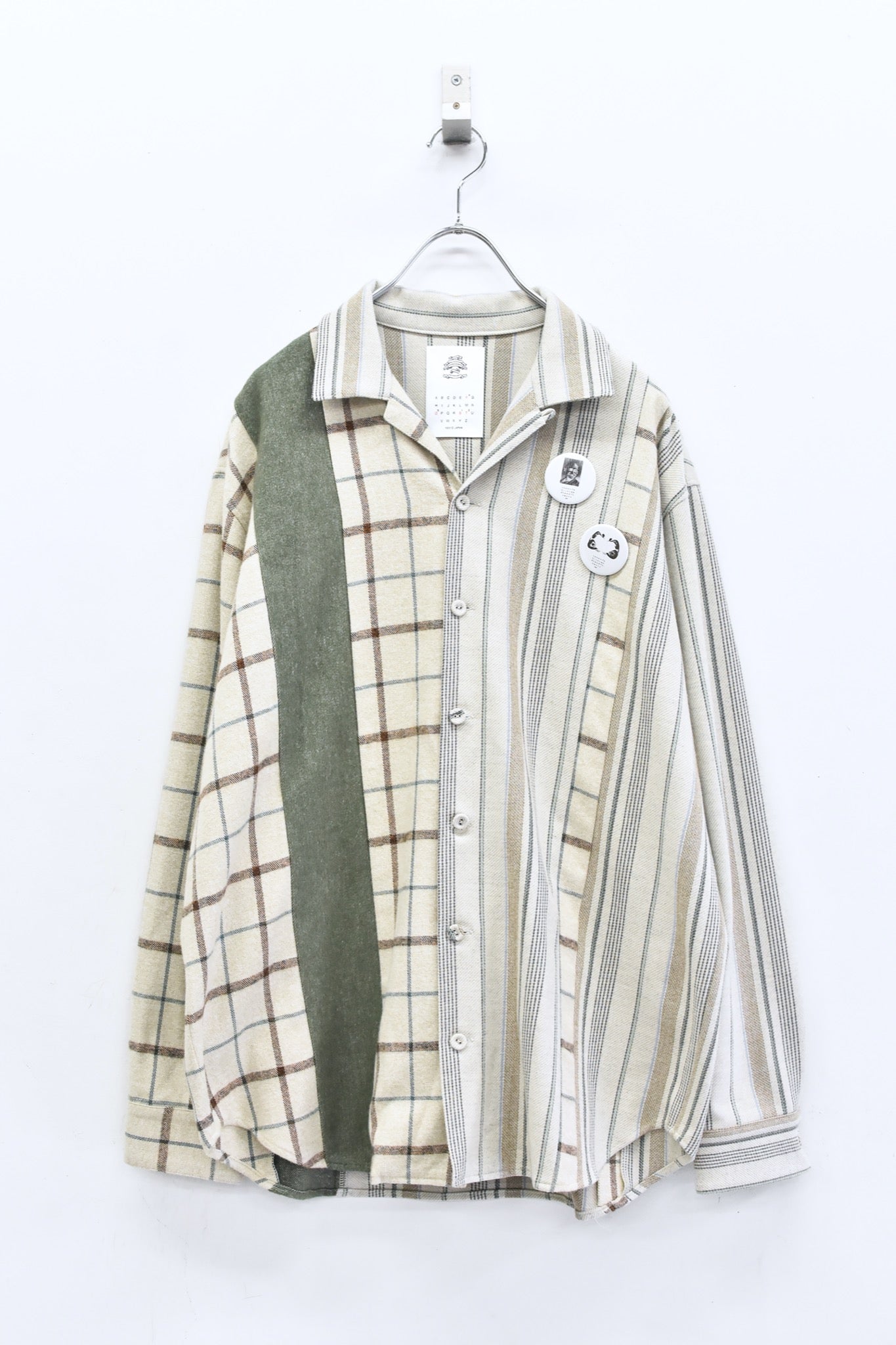 STOF / 先行予約 MIX STRIPE SHIRTS - BEIGE