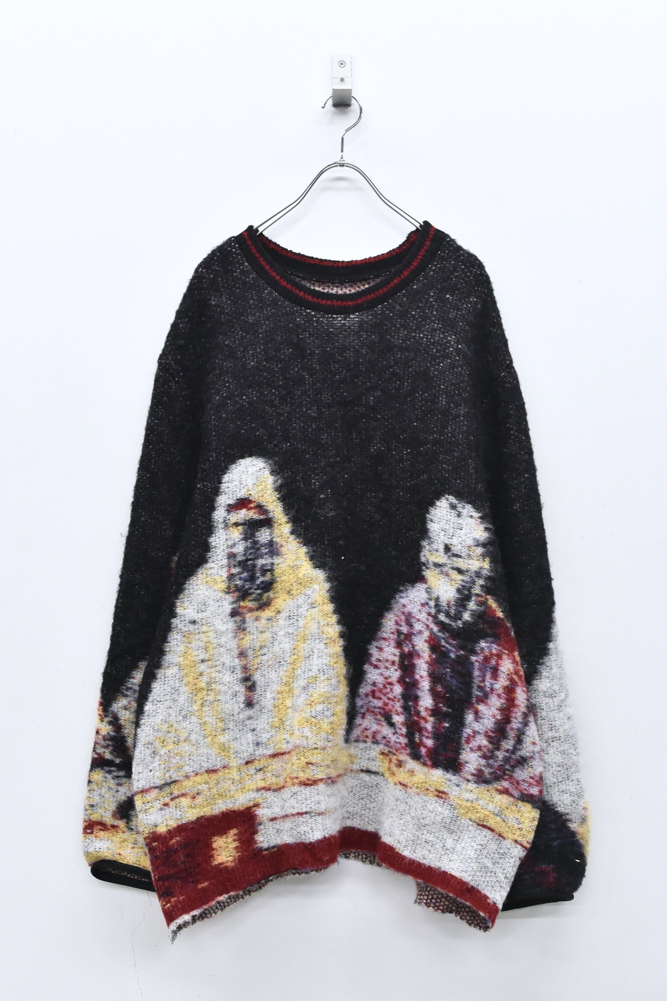 STOF / 先行予約 STAR MOHAIR KNIT SWEATER - BLACK