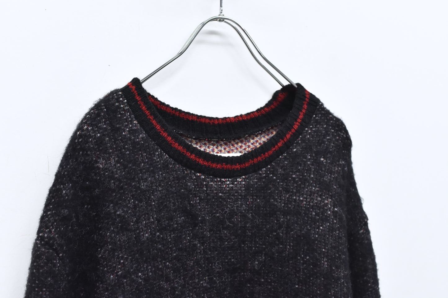STOF / 先行予約 STAR MOHAIR KNIT SWEATER - BLACK