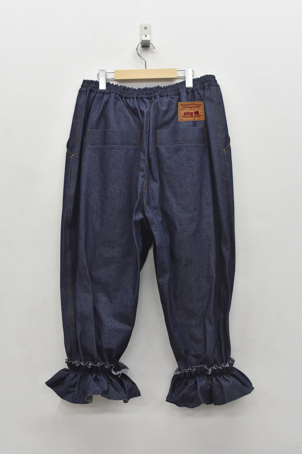 先行予約 BEDSIDEDRAMA / GATHERED DENIM PANTS