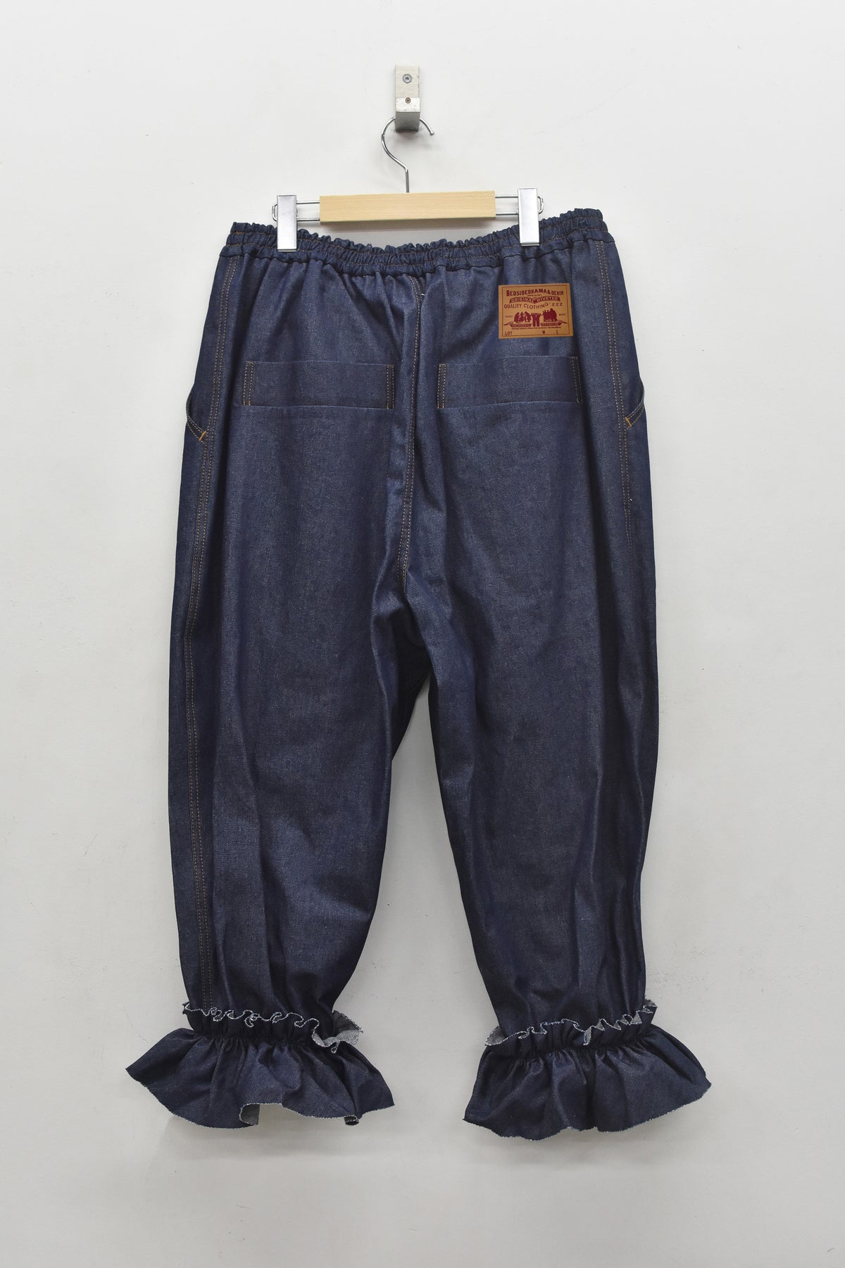 先行予約 BEDSIDEDRAMA / GATHERED DENIM PANTS