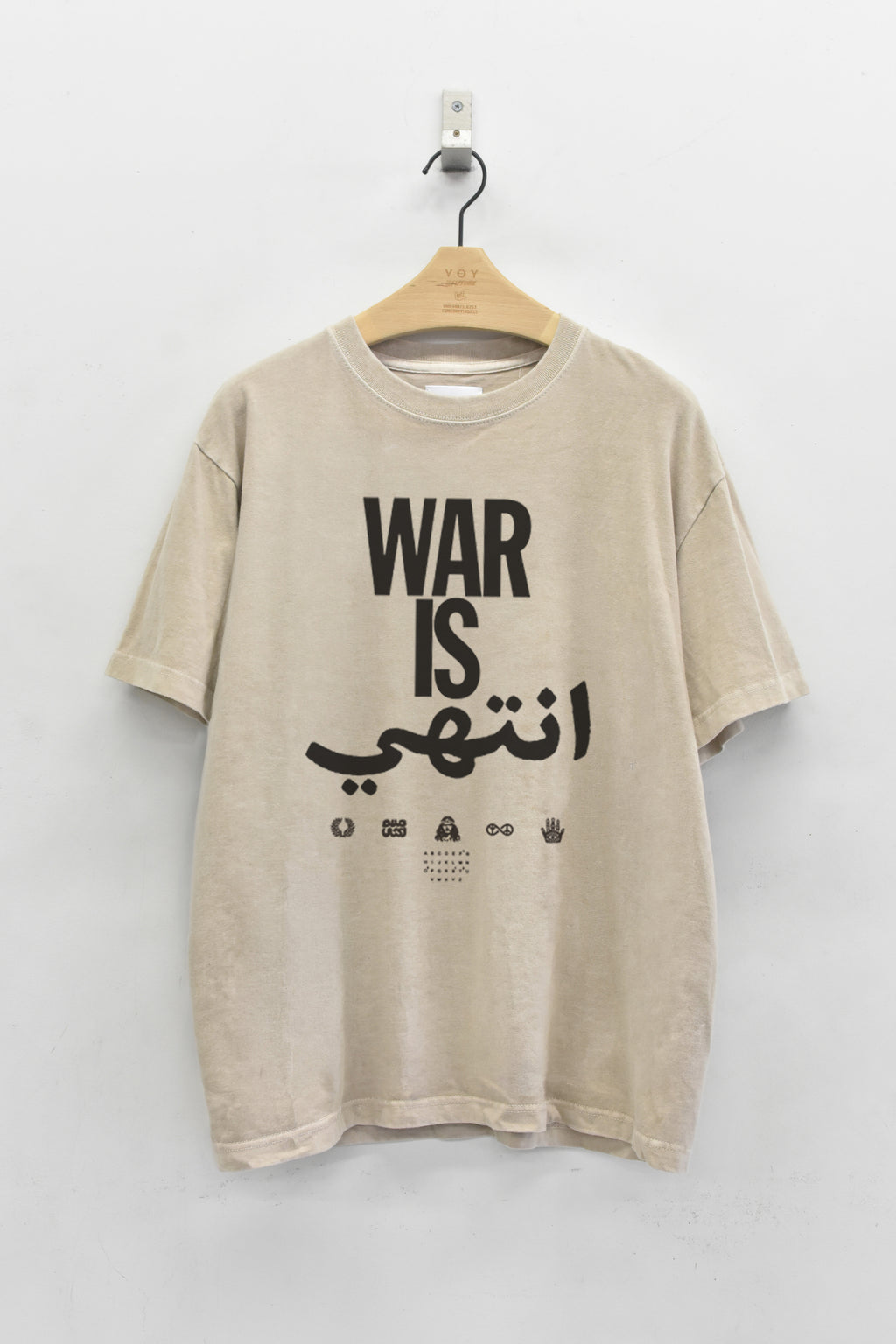 先行予約 STOF / PIGMENT-DYED TEE / WAR IS OVER