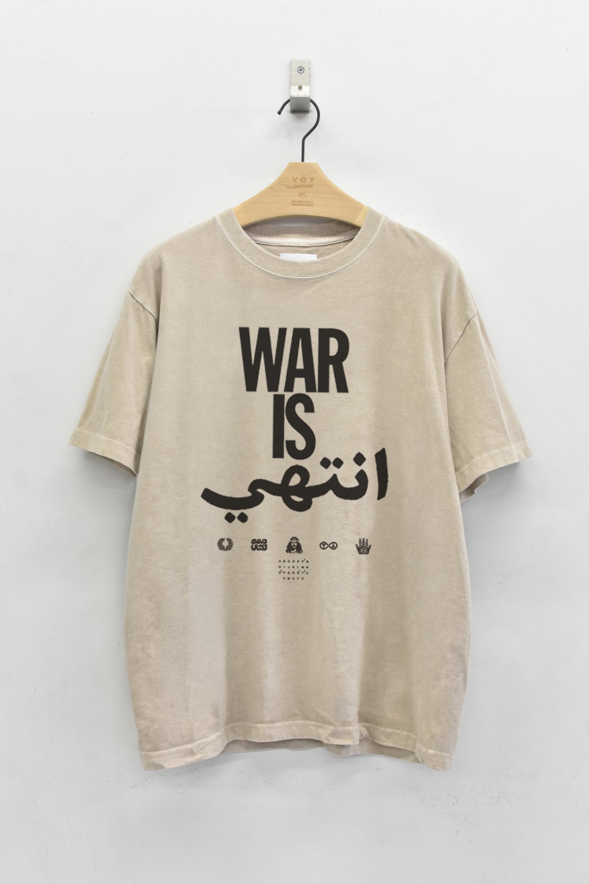 先行予約 STOF / PIGMENT-DYED TEE / WAR IS OVER