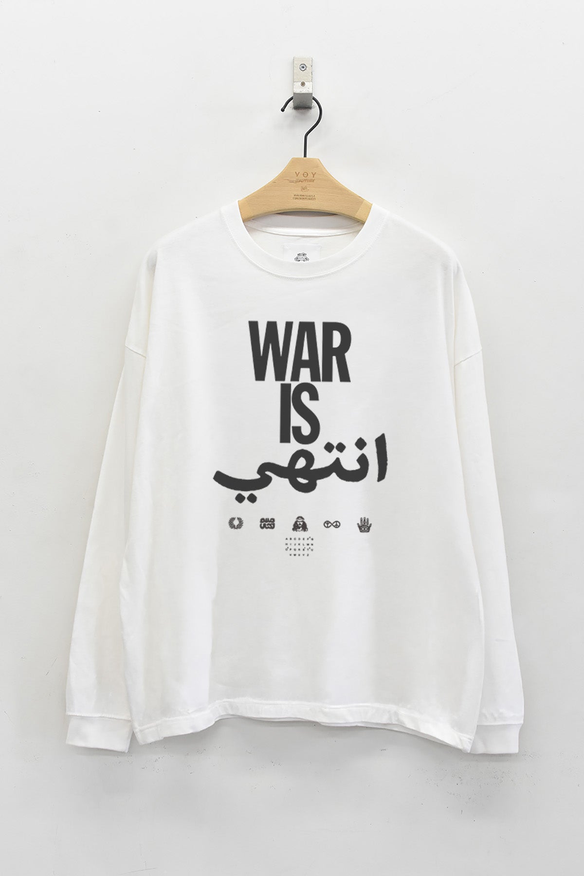 先行予約 STOF / PIGMENT-DYED L/S TEE / WAR IS OVER