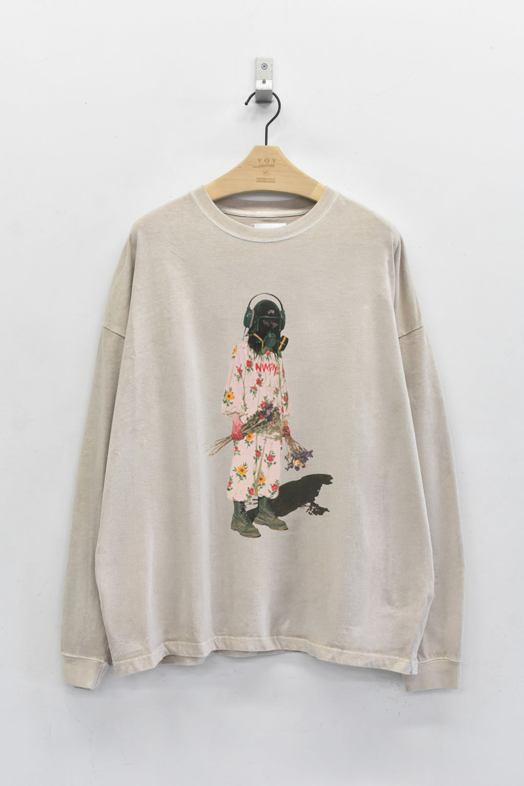 先行予約 STOF / PIGMENT-DYED L/S TEE / FLOWER DRIFTER