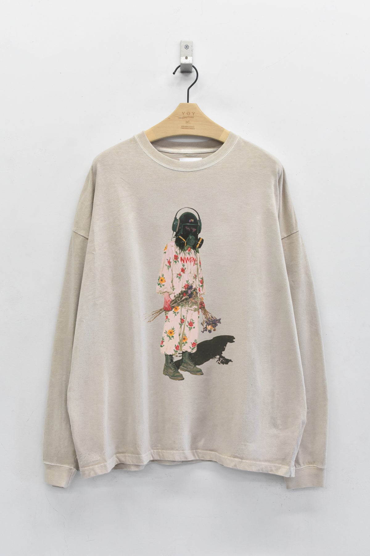 先行予約 STOF / PIGMENT-DYED L/S TEE / FLOWER DRIFTER
