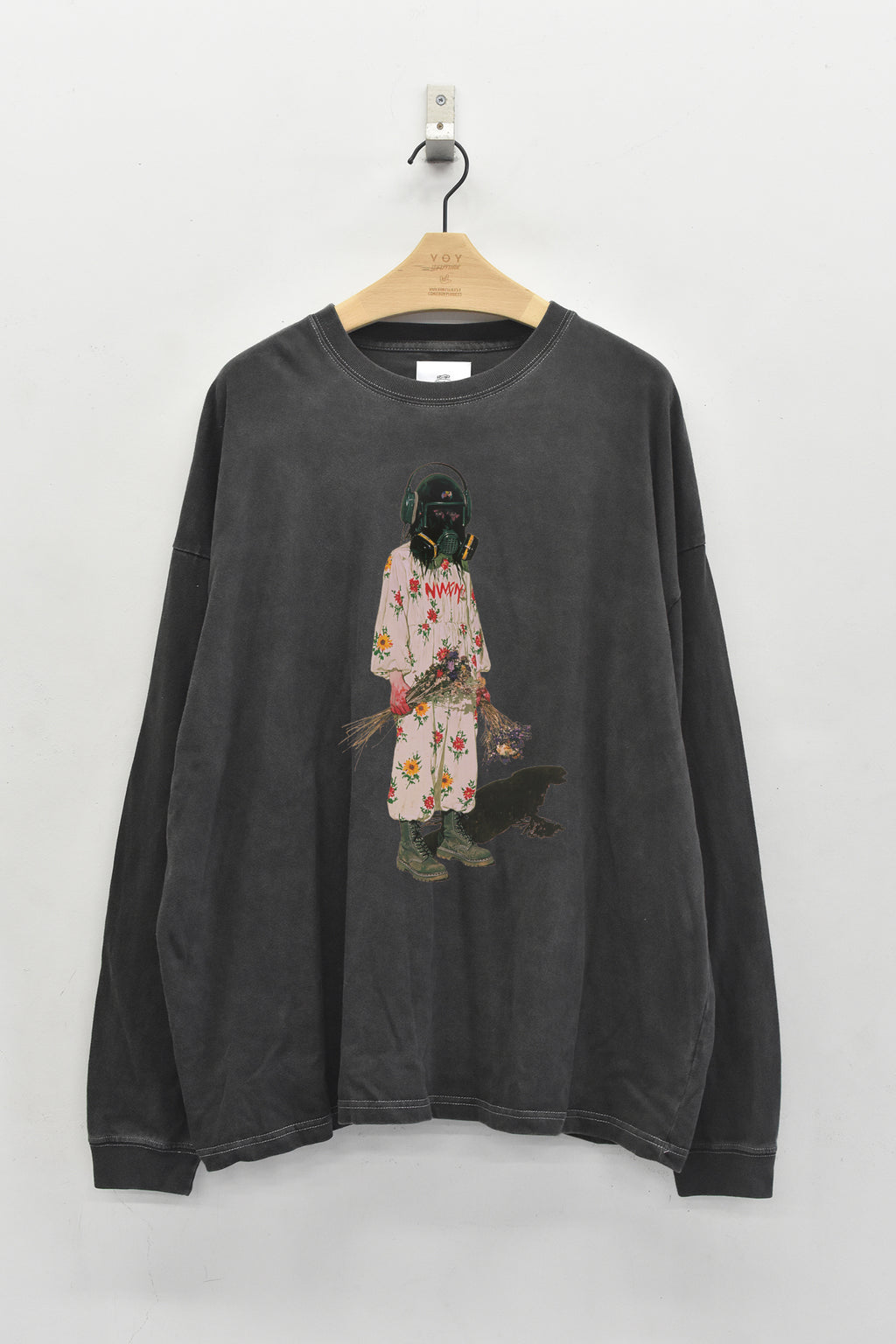先行予約 STOF / PIGMENT-DYED L/S TEE / FLOWER DRIFTER