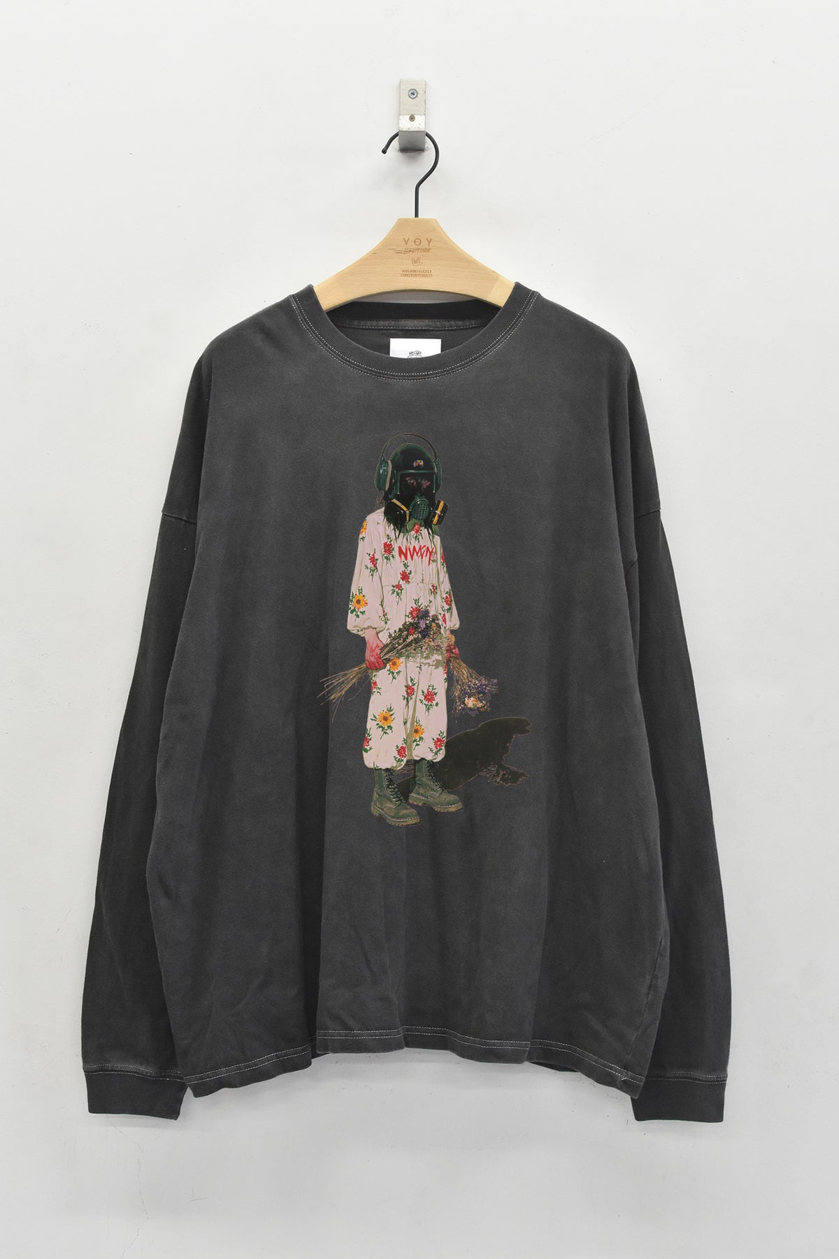 先行予約 STOF / PIGMENT-DYED L/S TEE / FLOWER DRIFTER