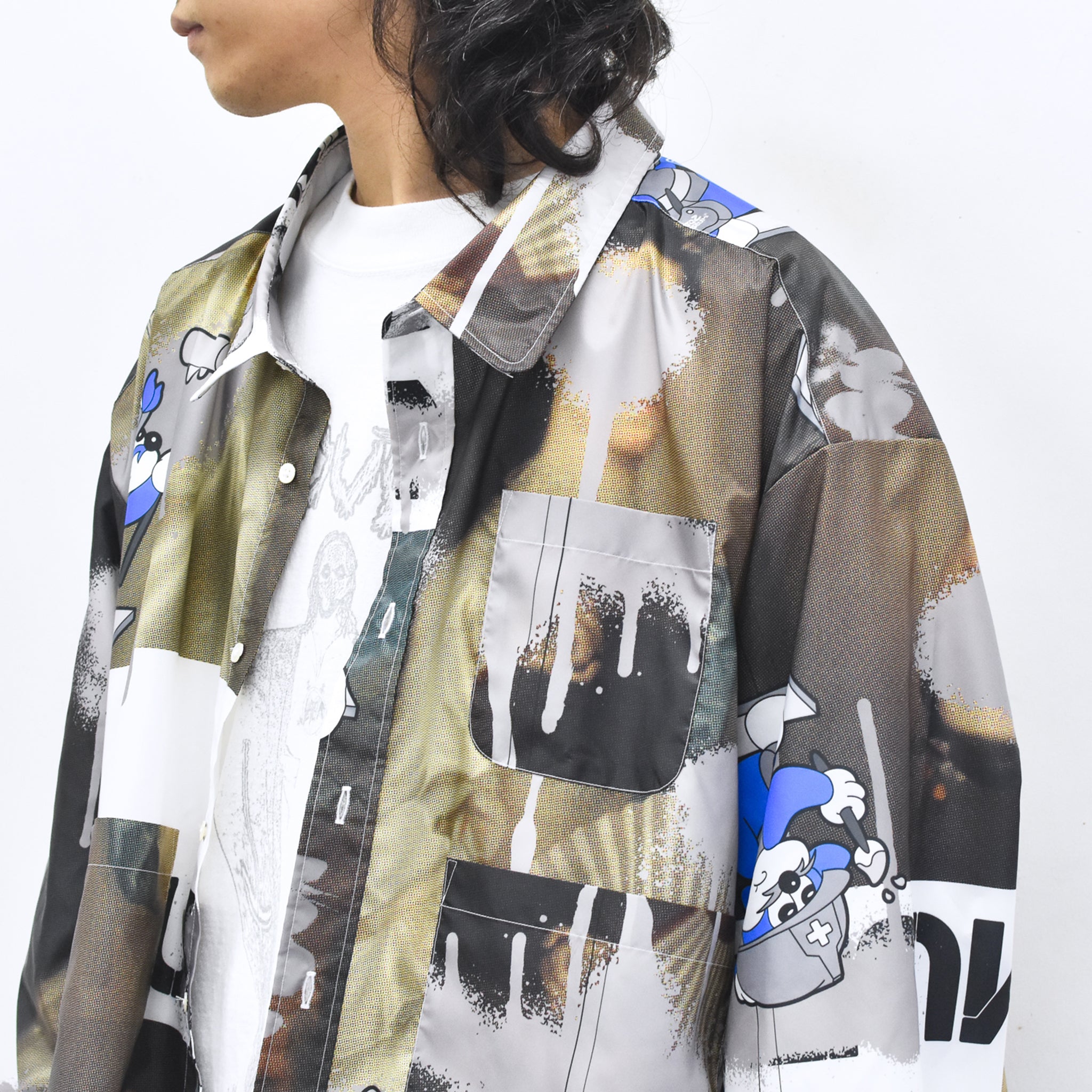 BODYSONG. / FAMOUS PAINTING SHIRTS/ATOZ - WHITE