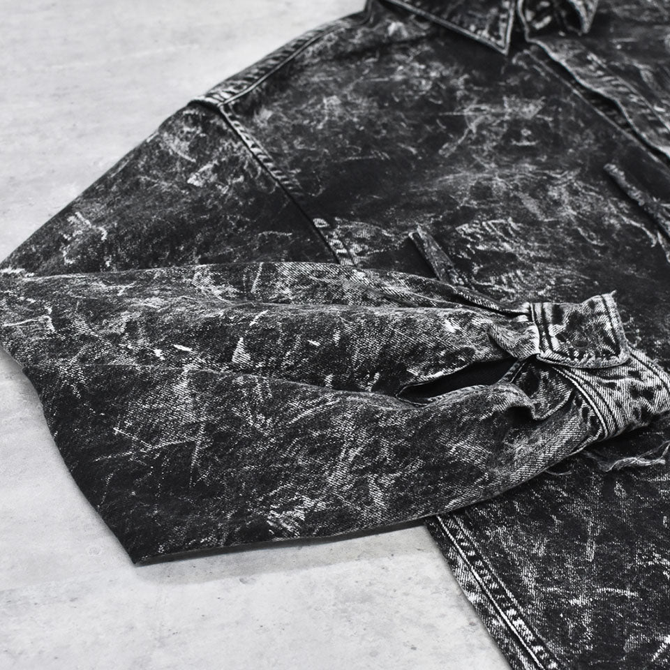 THE JEAN PIERRE / Grunge Denim Shirt - CONTRUST