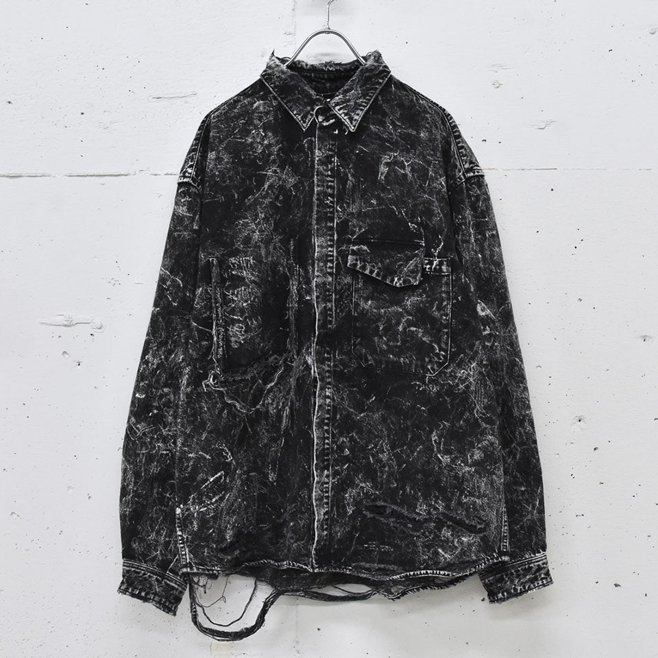 THE JEAN PIERRE / Grunge Denim Shirt - CONTRUST