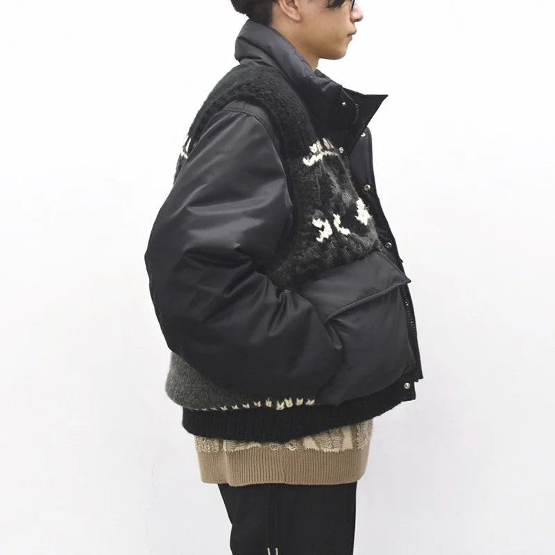 [予約販売] elephant TRIBAL fabrics / Hybrid Cowichan Blouson - BLACK