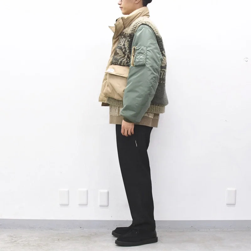 [予約販売] elephant TRIBAL fabrics / Hybrid Cowichan Blouson - BEIGE