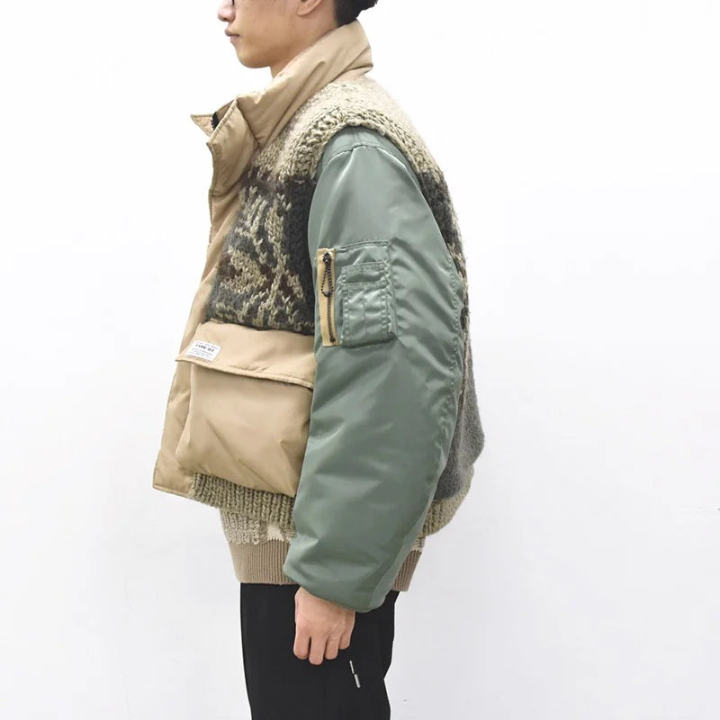 [予約販売] elephant TRIBAL fabrics / Hybrid Cowichan Blouson - BEIGE