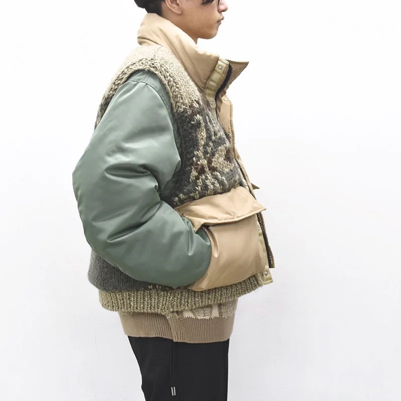 [予約販売] elephant TRIBAL fabrics / Hybrid Cowichan Blouson - BEIGE