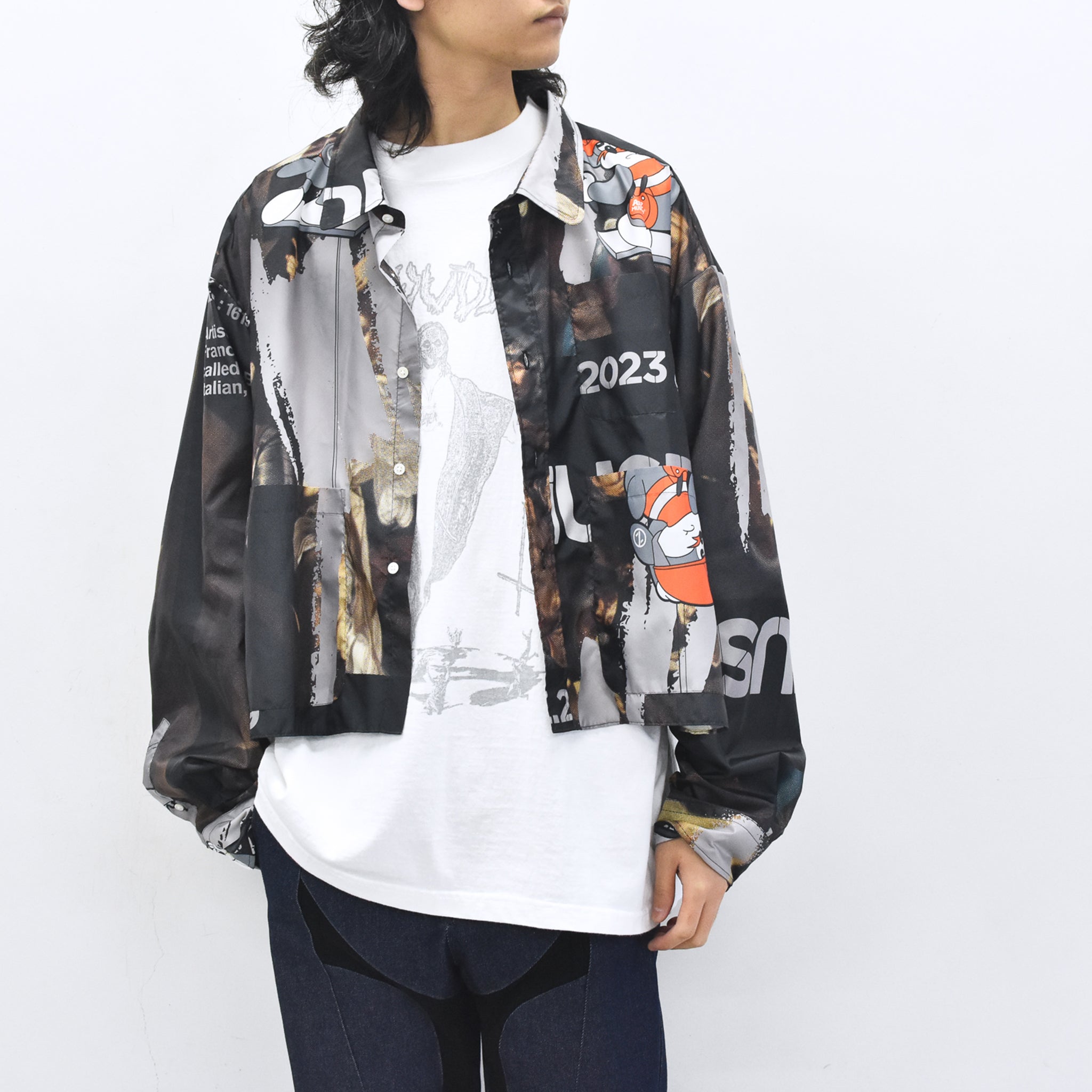 BODYSONG. / FAMOUS PAINTING SHIRTS/ATOZ - BLACK